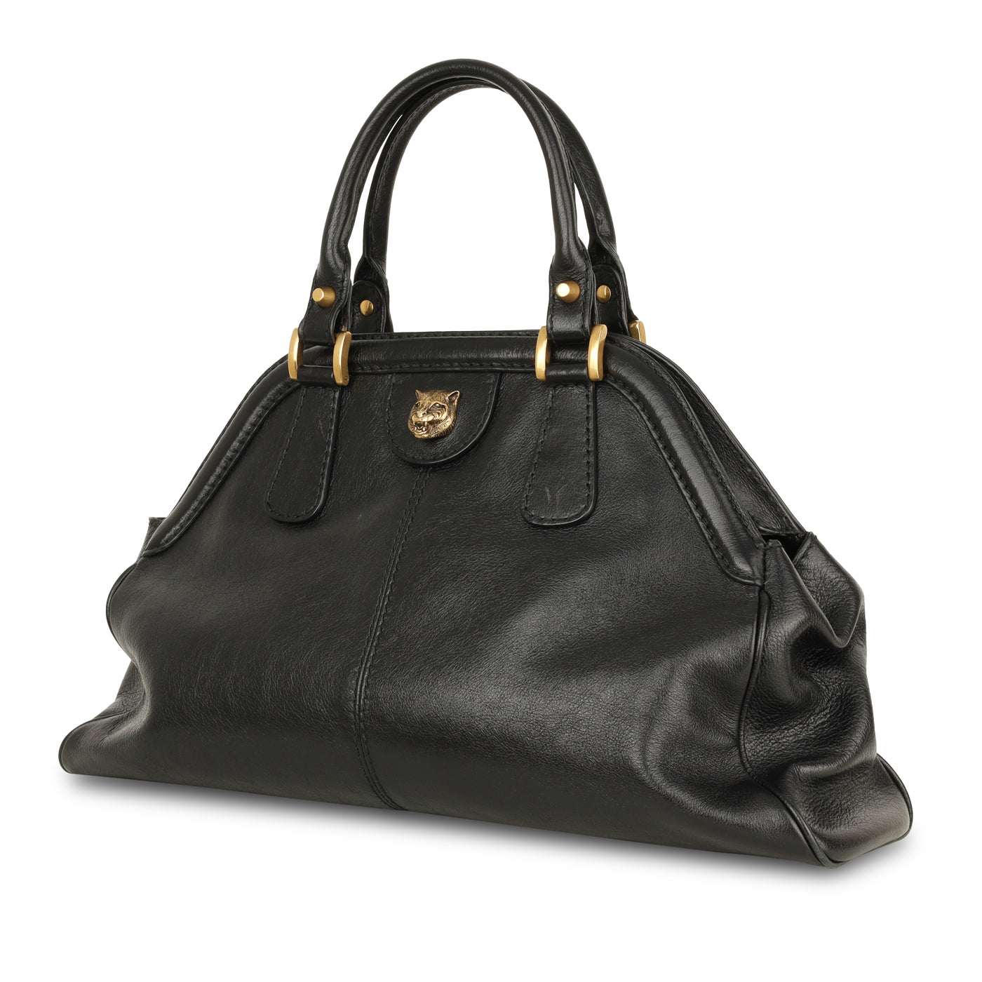 Gucci Leather Top Handle Tote