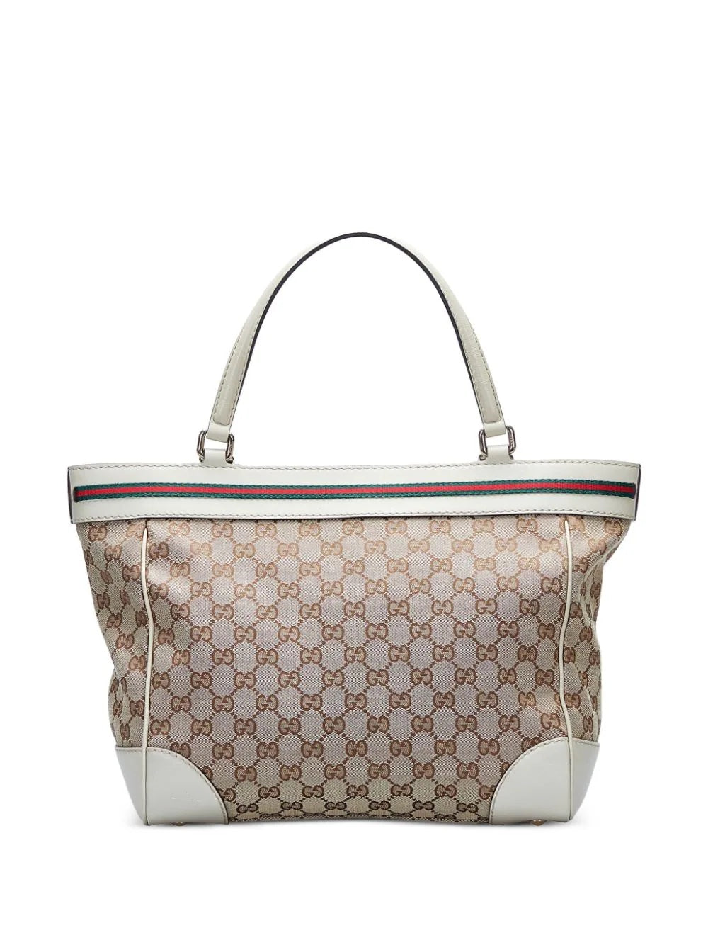 Gucci Caro Leather Canvas Tote