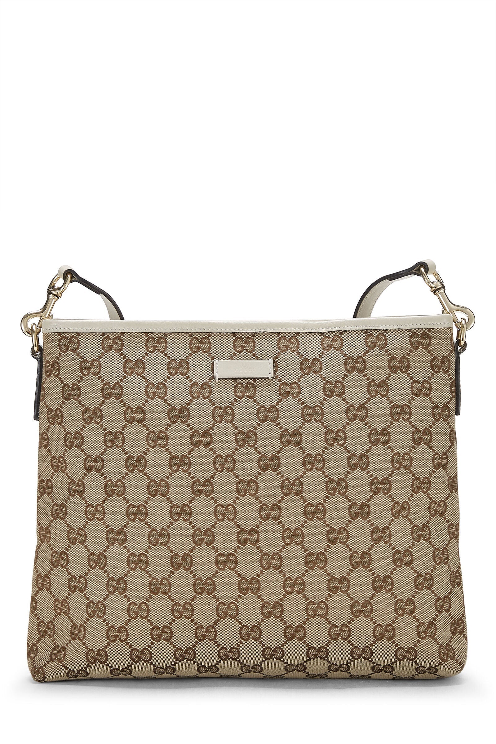GUCCI GG SUPREME CLASSIC FLAT MESSENGER BAG
