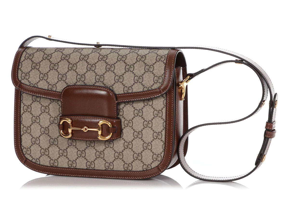 GUCCI GG SUPREME HORSEBIT 1955 SHOULDER BAG