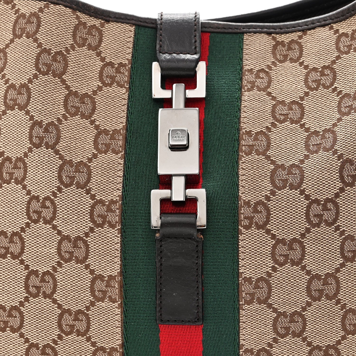 GUCCI GG MONOGRAM WEB JACKIE O HOBO BAG