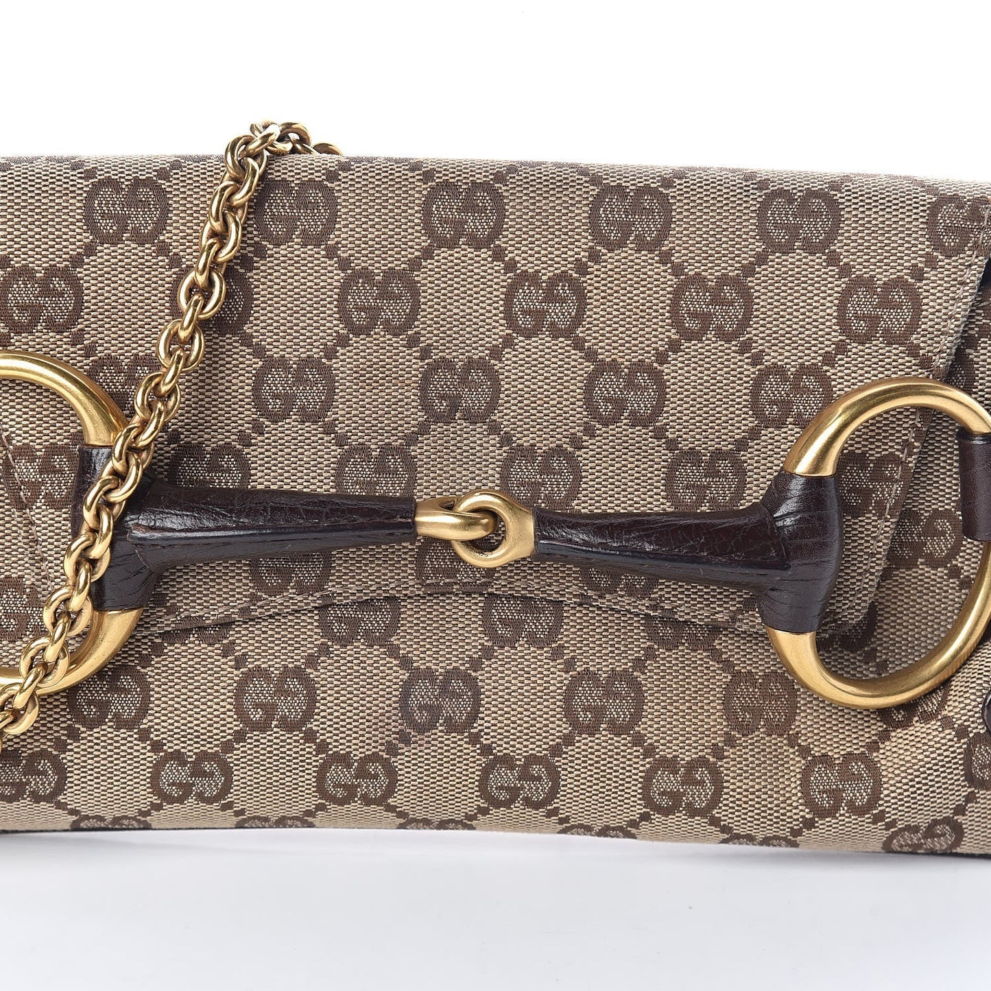GUCCI X TOM FORD MONOGRAM HORSEBIT CLUTCH