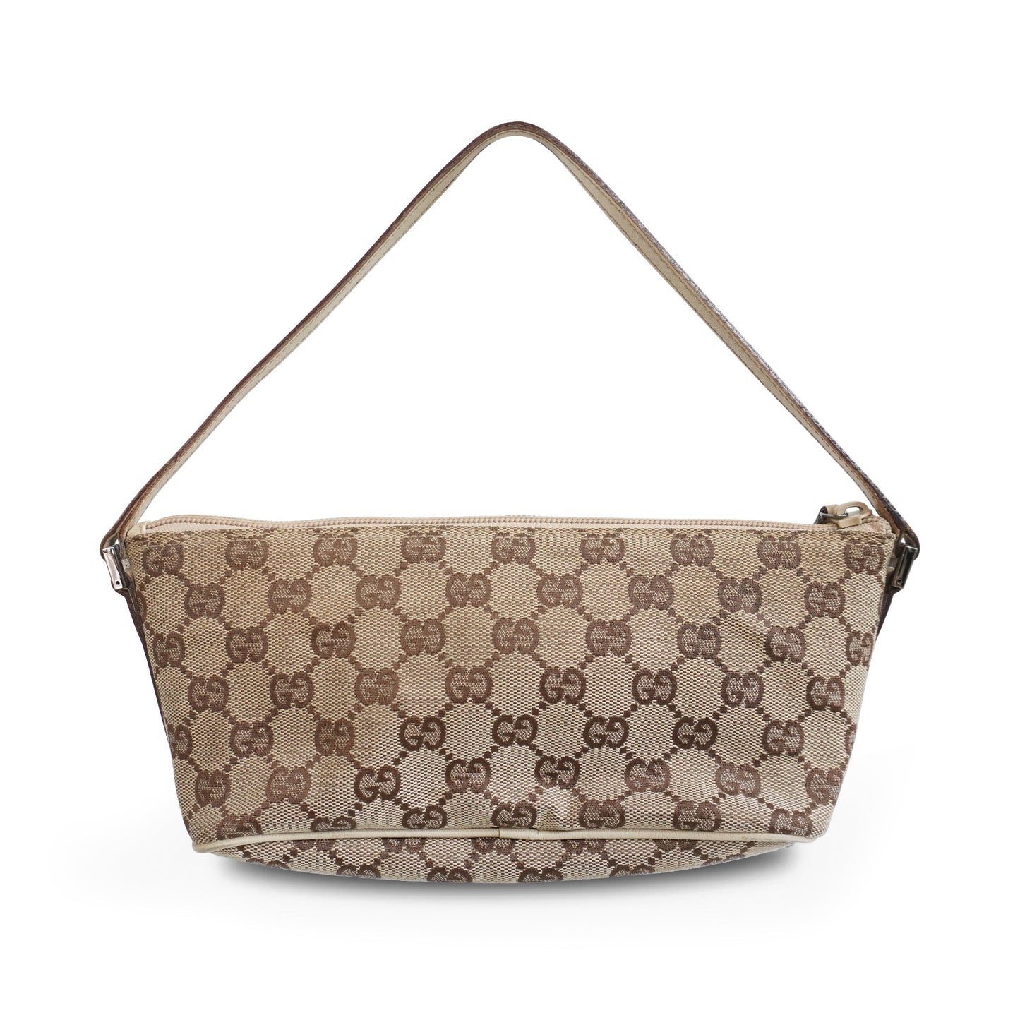 Gucci Monogram Nylon Leather Canvas Shoulder Bag