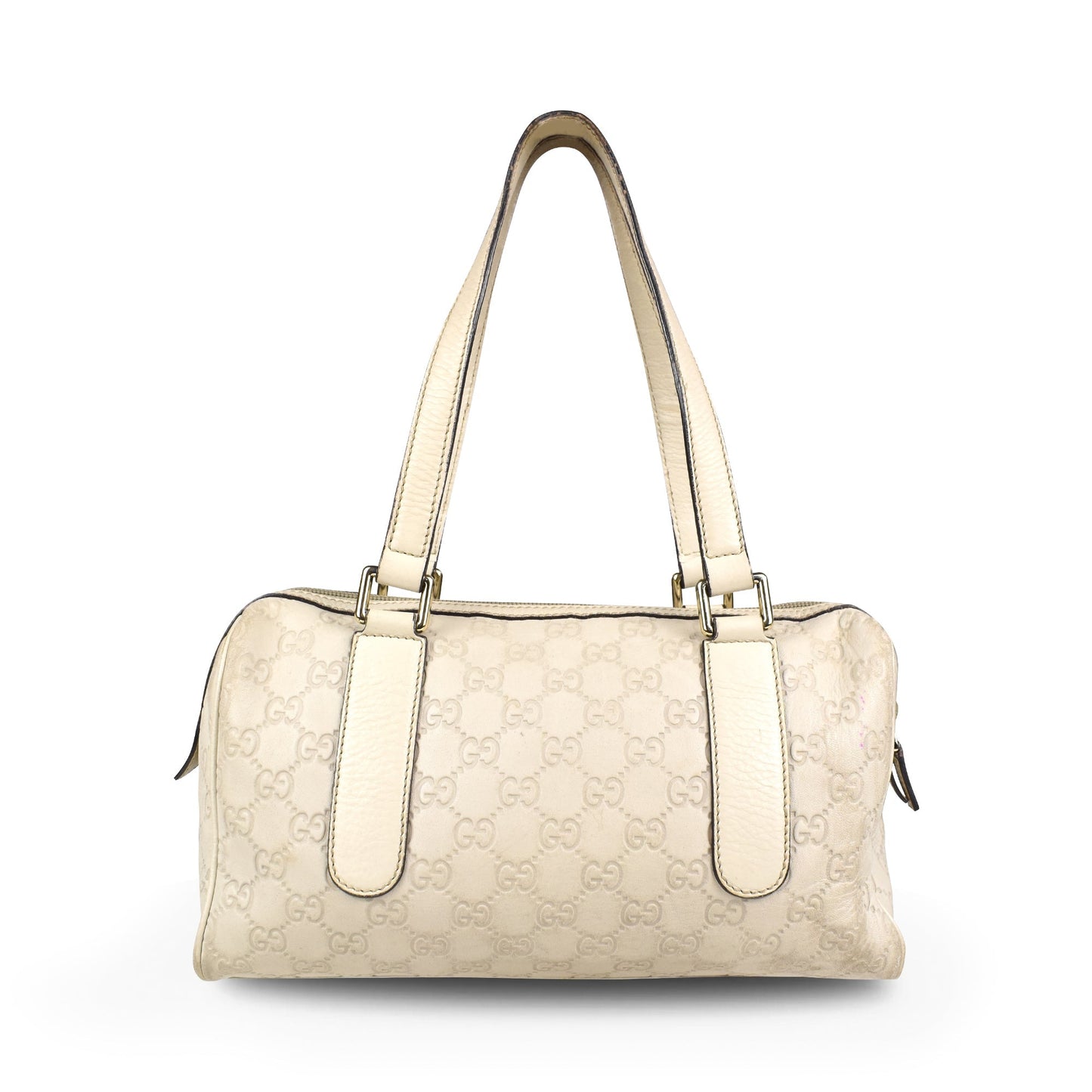 Gucci Monogram Leather Canvas Shoulder Bag