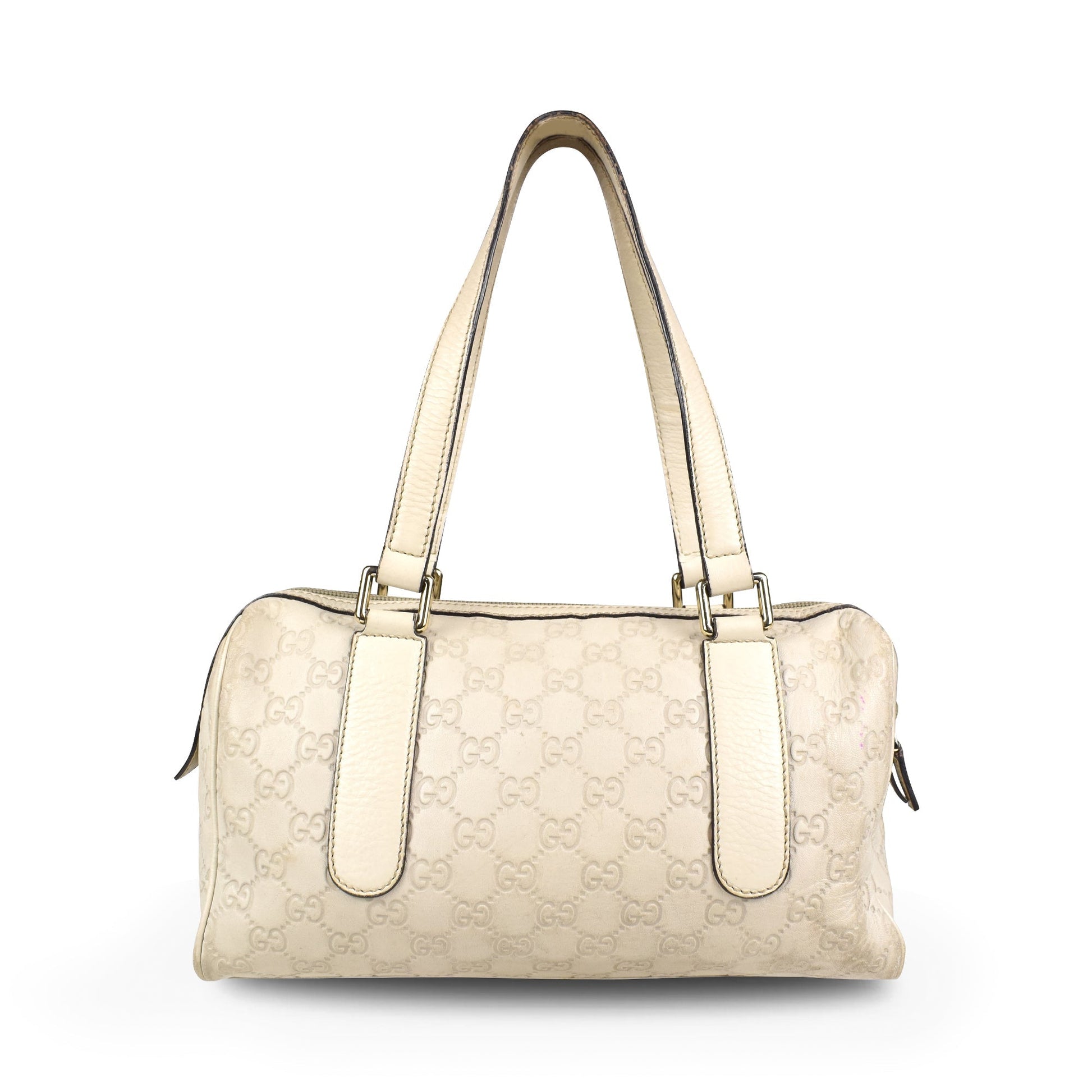 Gucci Monogram Leather Canvas Shoulder Bag