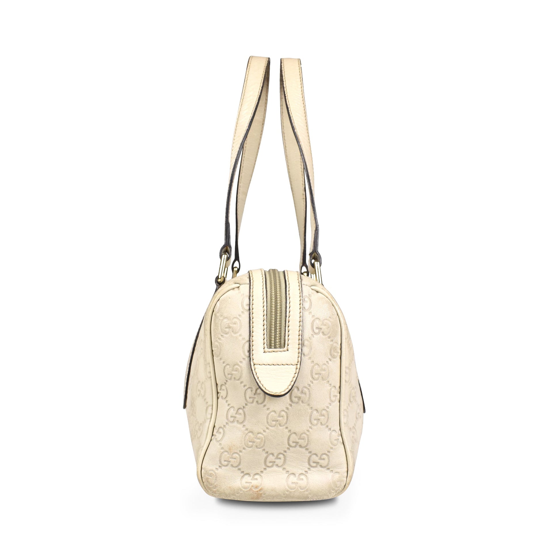 Gucci Monogram Leather Canvas Shoulder Bag