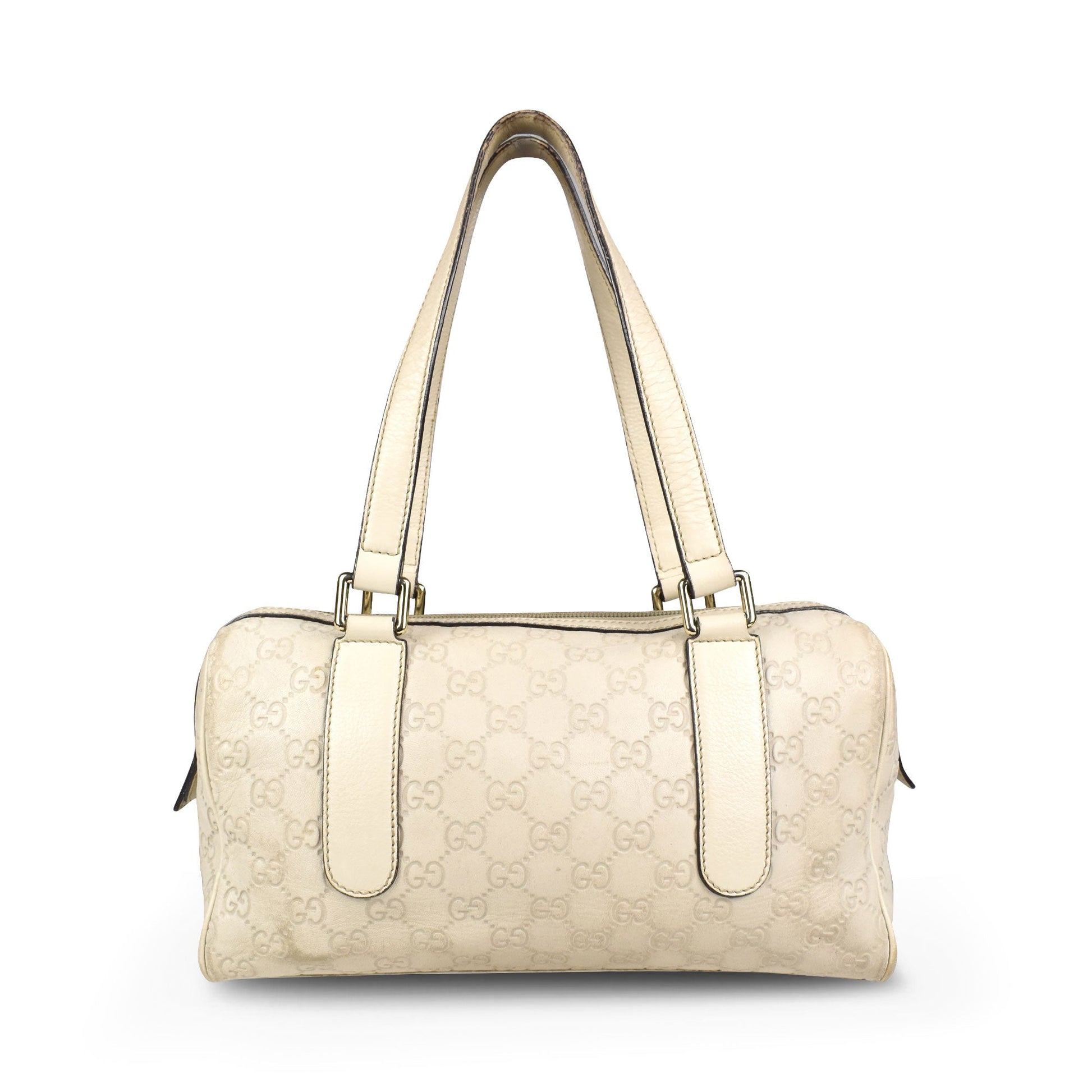 Gucci Monogram Leather Canvas Shoulder Bag