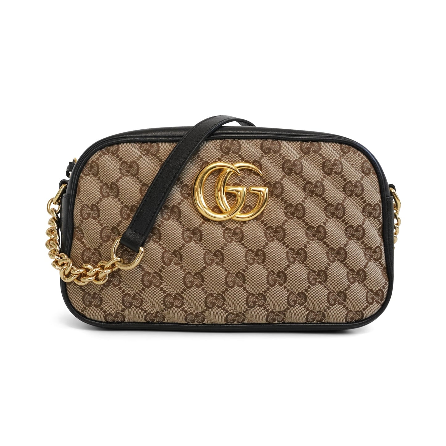Gucci Monogram Quilted Chain Crossbody