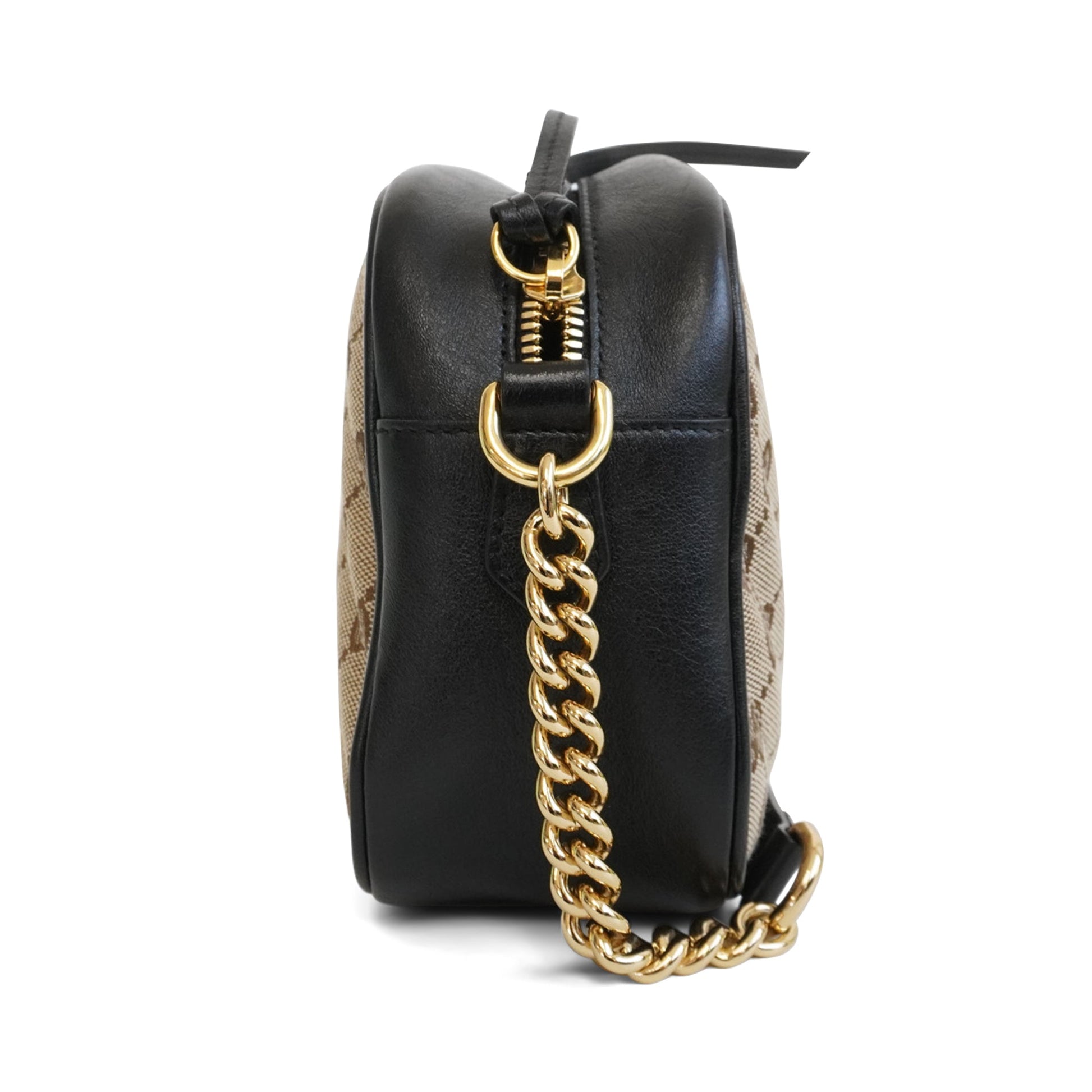 Gucci Monogram Quilted Chain Crossbody