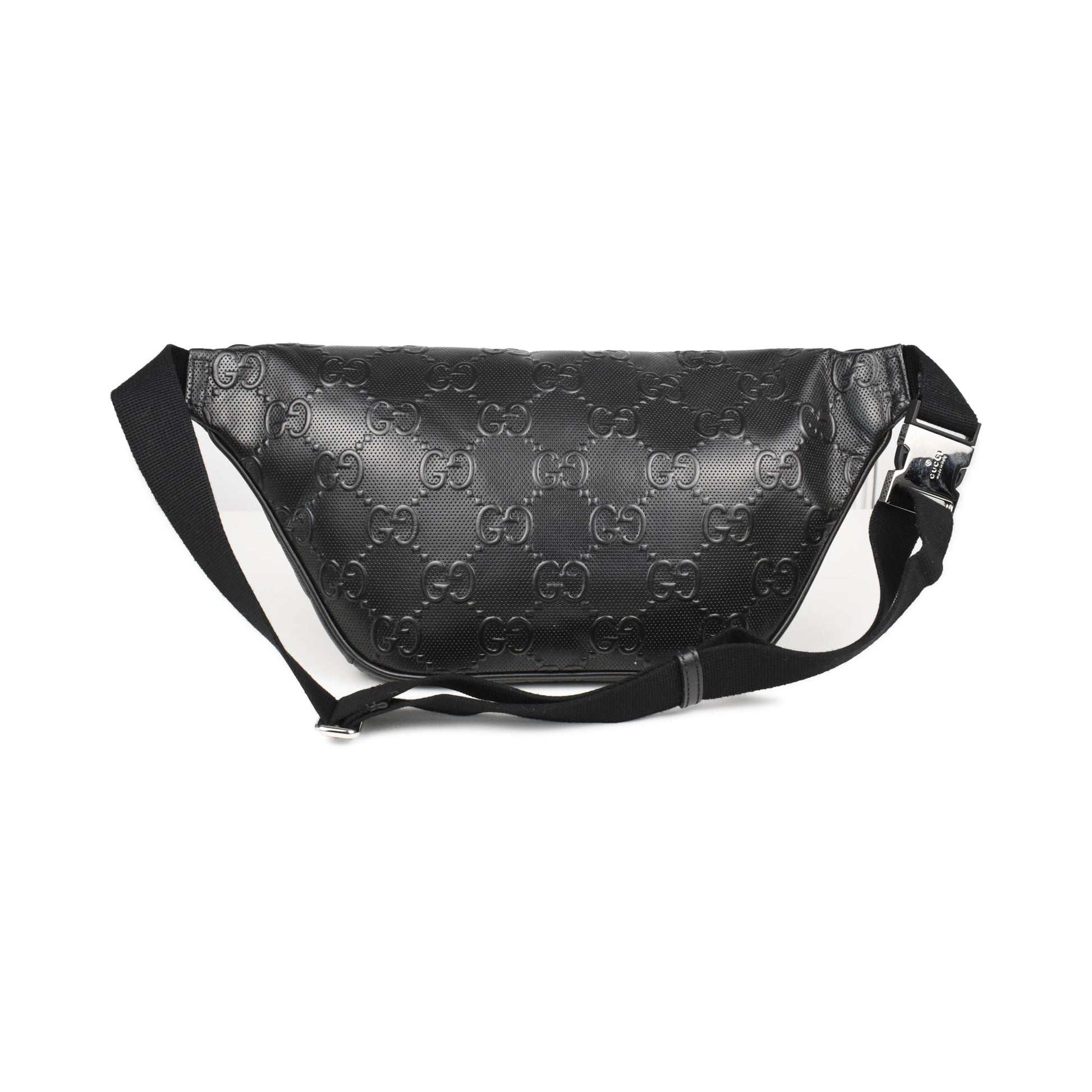 Gucci Monogram Bumbag Leather Canvas Handbag