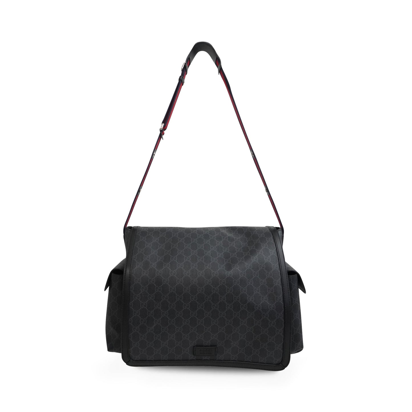 Gucci Monogram Nylon Leather Canvas Handbag