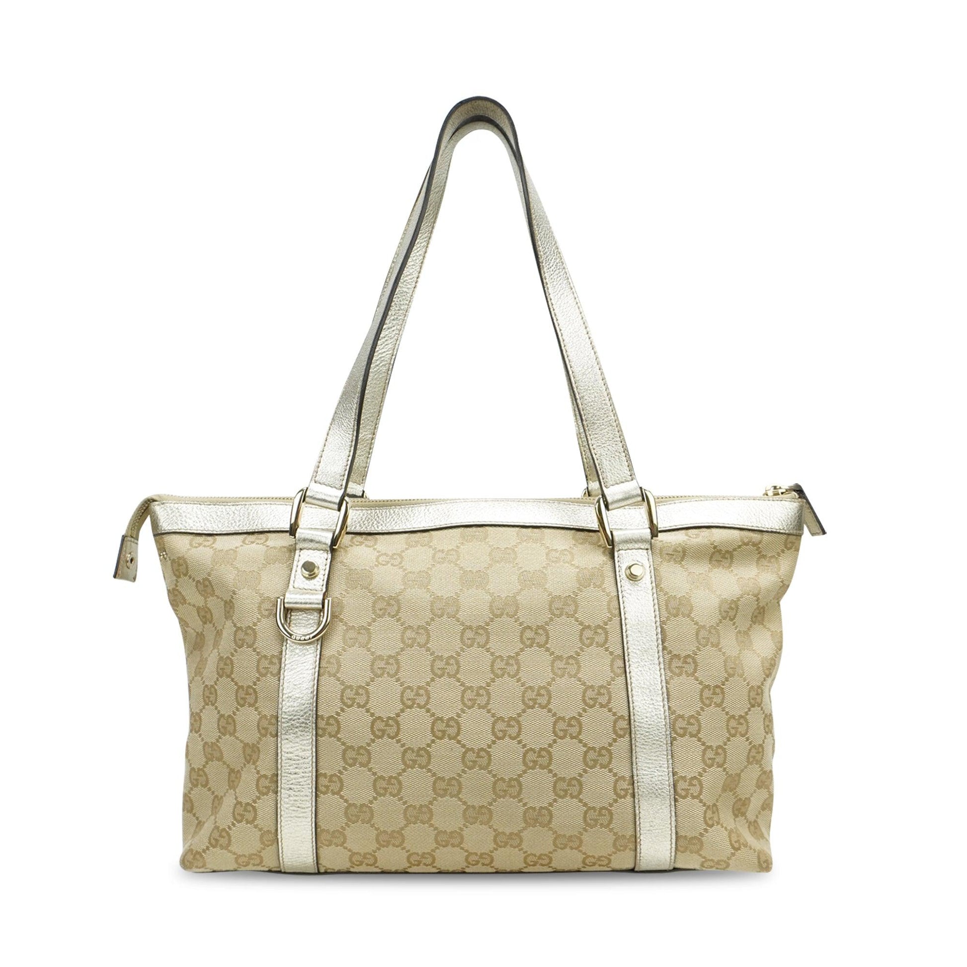Gucci Monogram Canvas Top Handle Tote
