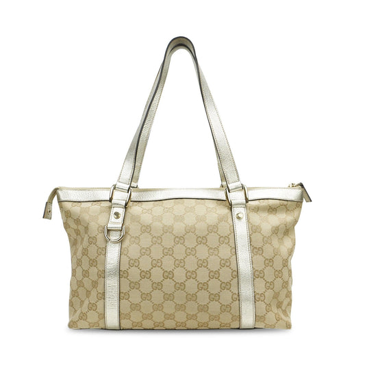 Gucci Monogram Canvas Top Handle Tote