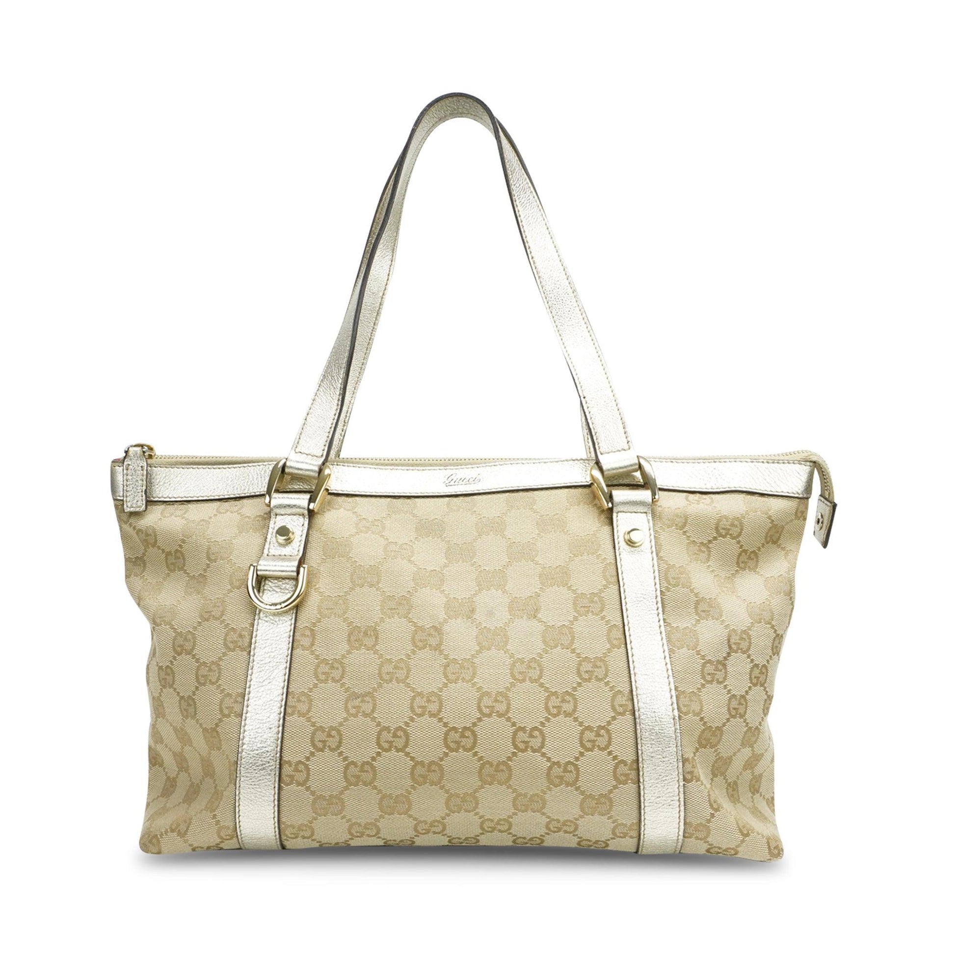 Gucci Monogram Canvas Top Handle Tote