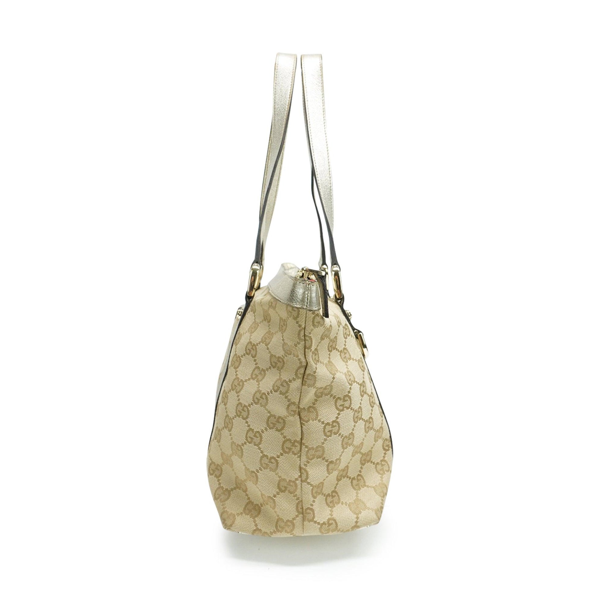 Gucci Monogram Canvas Top Handle Tote