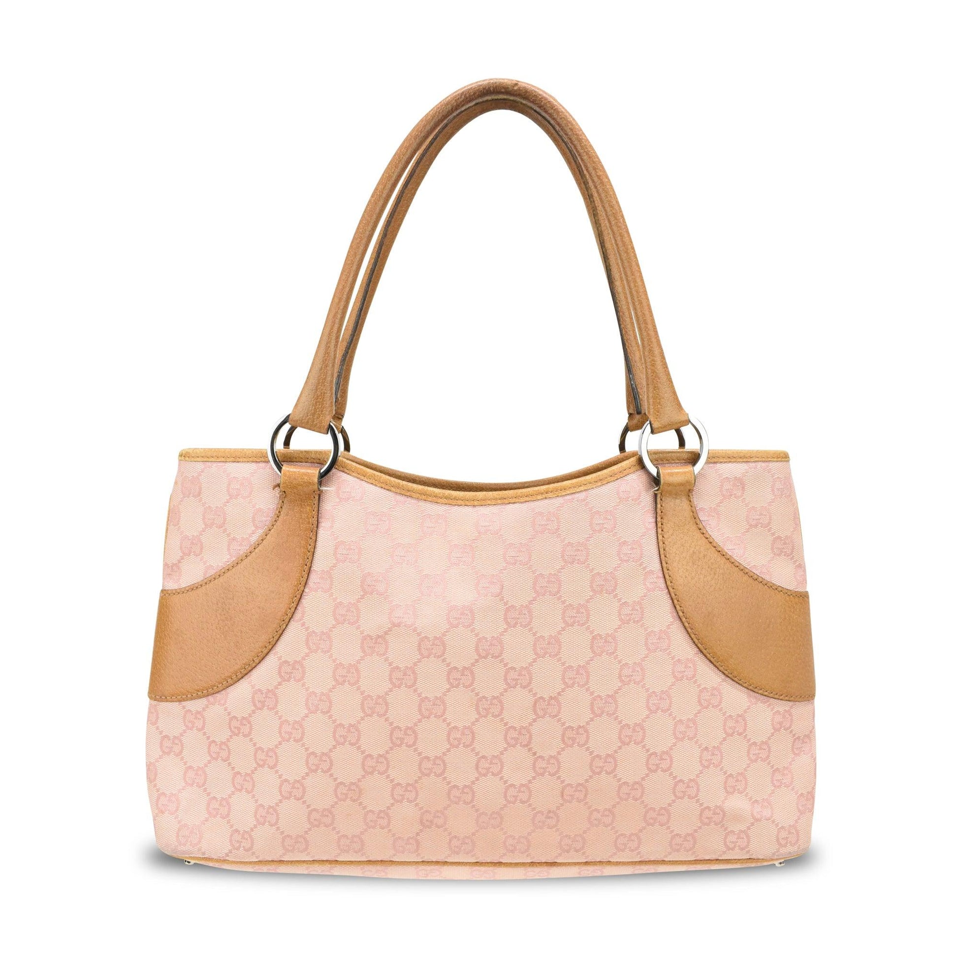 Gucci Monogram Leather Canvas Tote