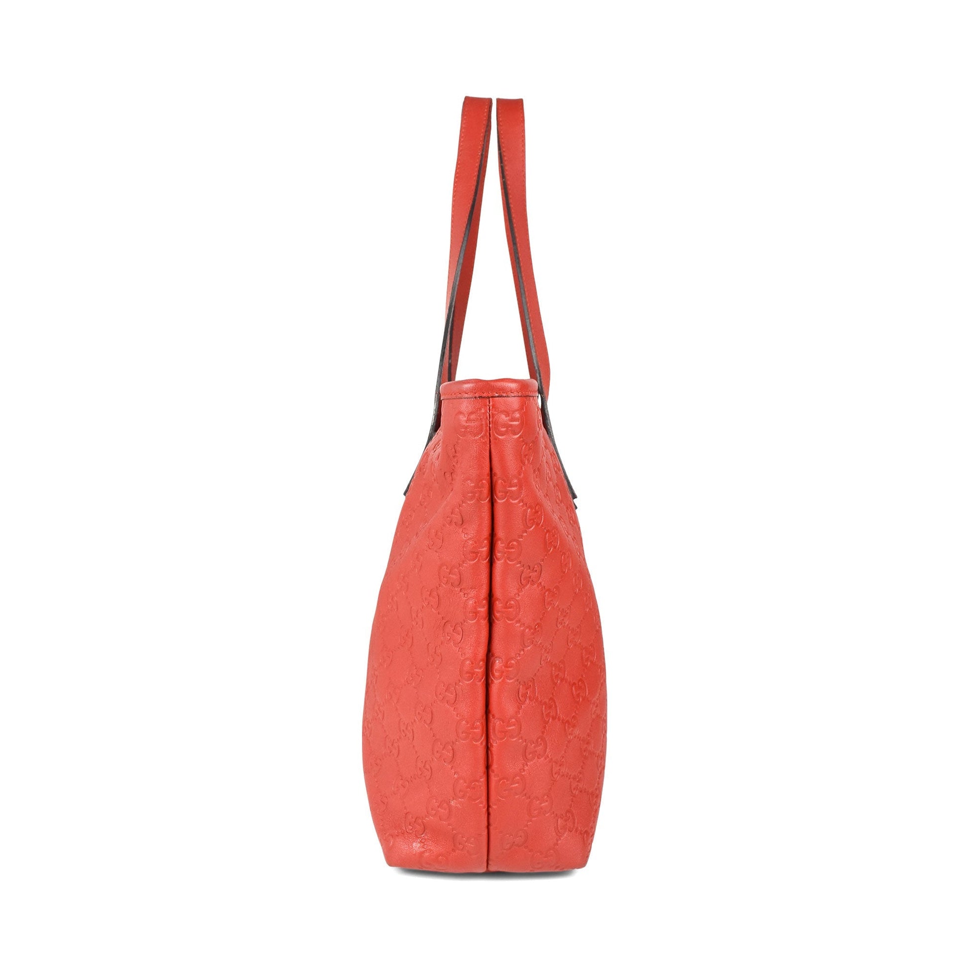 Gucci Monogram Leather Top Handle Tote