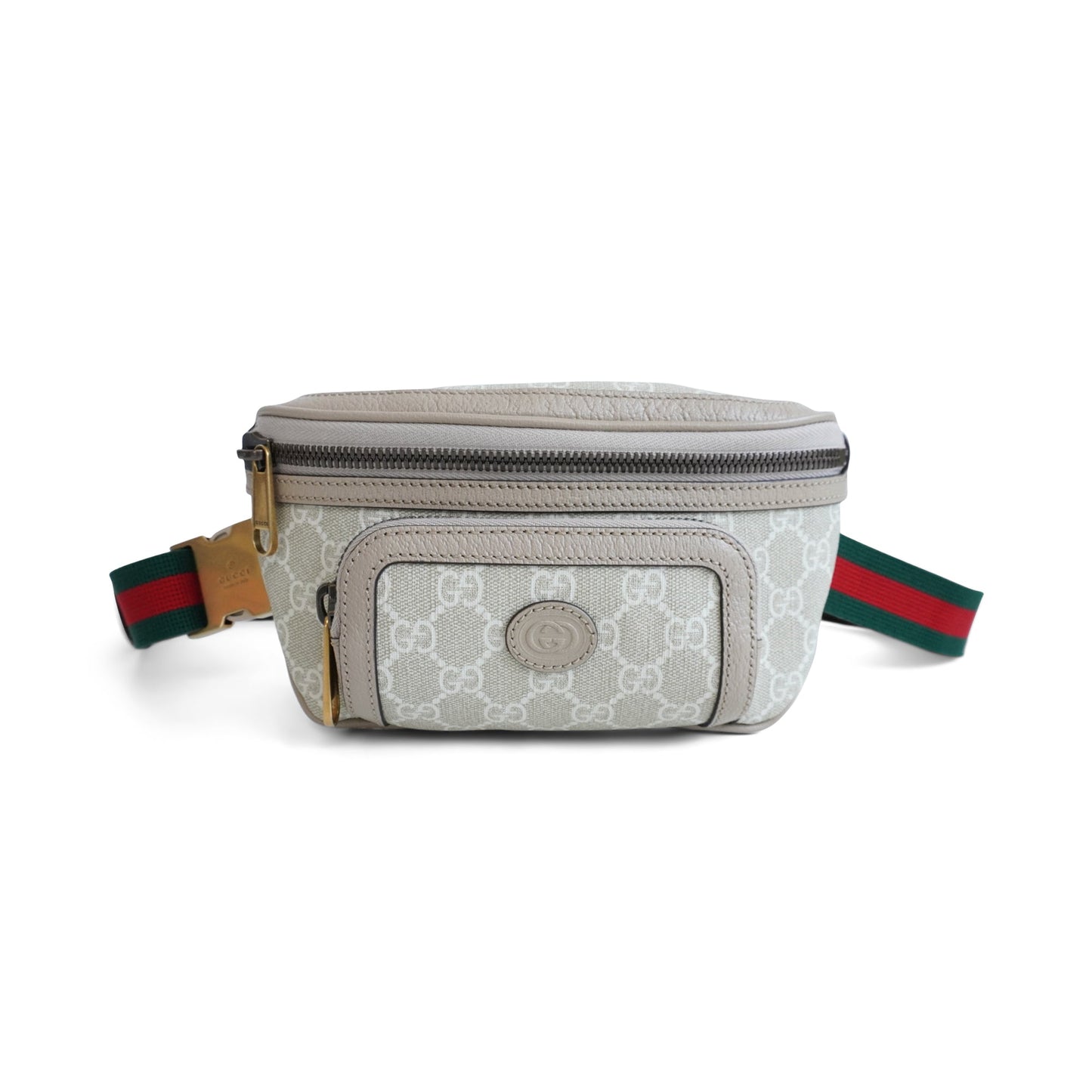 Gucci Monogram Leather Canvas Crossbody