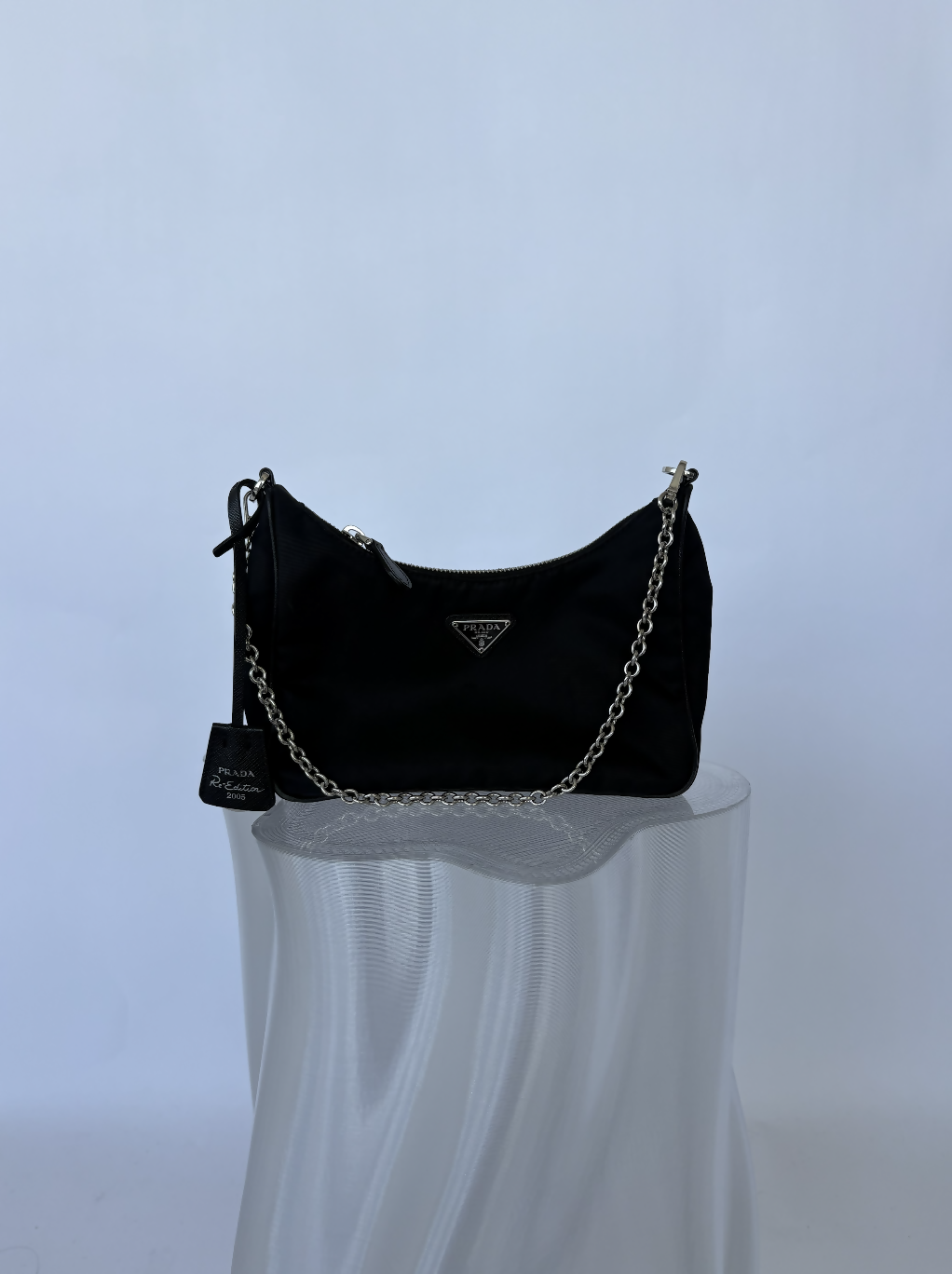 Prada Re-Editon 2005 Black Nylon Crossbody Bag - FULL SET