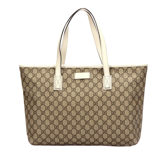 Gucci Leather Canvas Tote