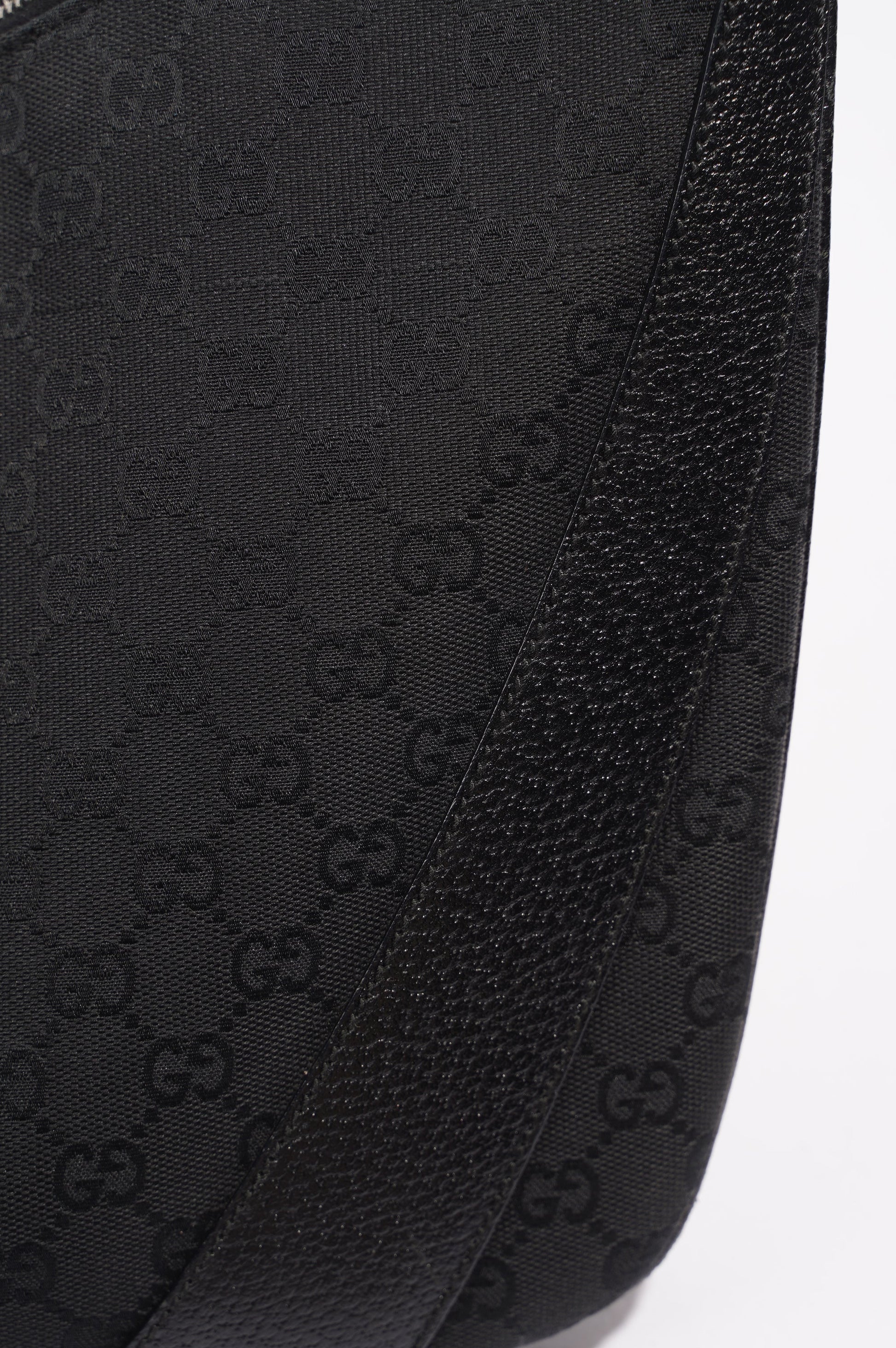 Gucci One Shoulder Bag Black Canvas