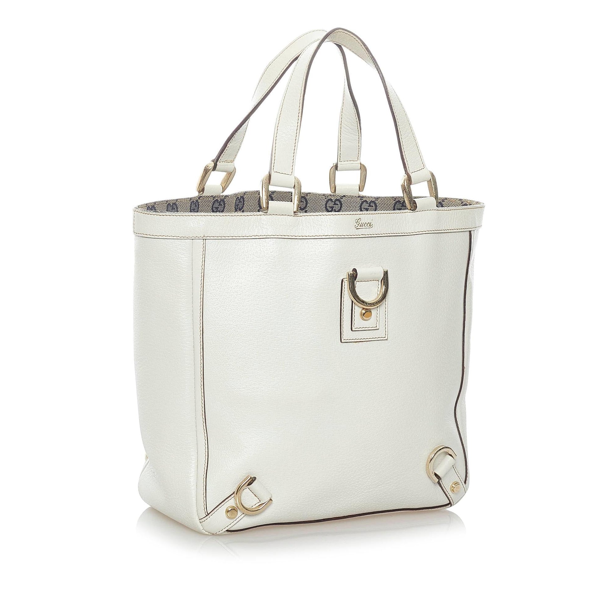 Gucci Abbey-D Ring Leather Tote (SHG-32869)