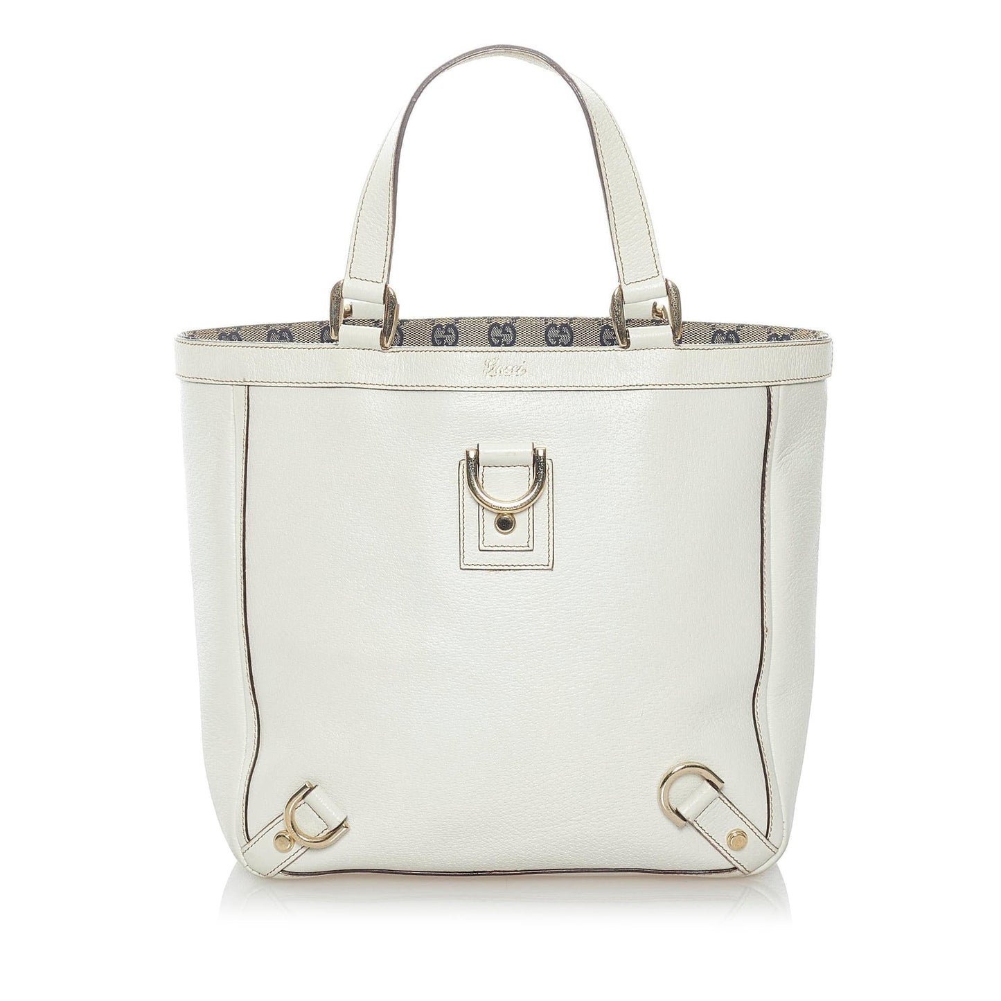Gucci Abbey-D Ring Leather Tote (SHG-37761)