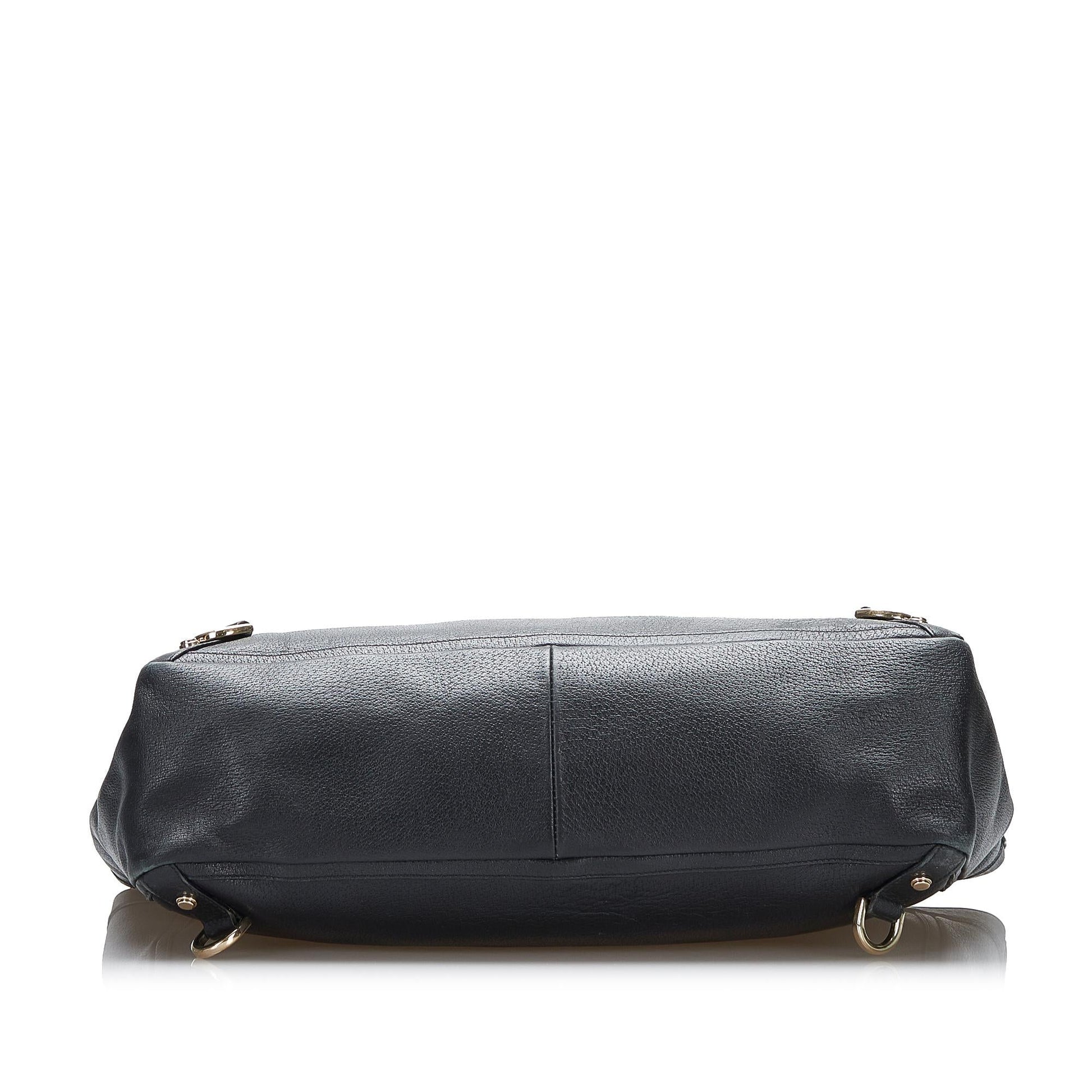 Gucci Abbey D-Ring Leather Tote (SHG-qhPuxB)