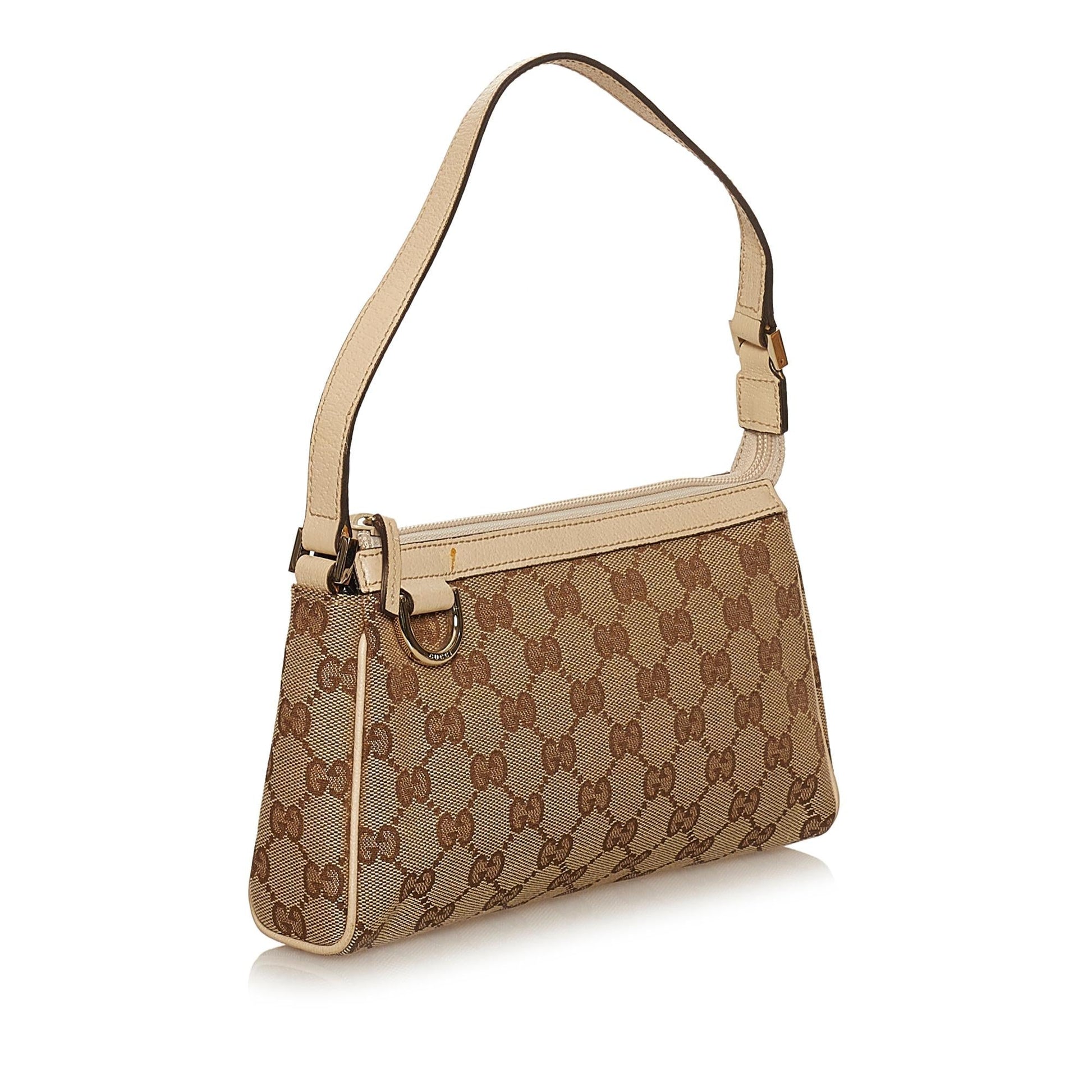 Gucci Abbey GG Canvas Baguette (SHG-29370)