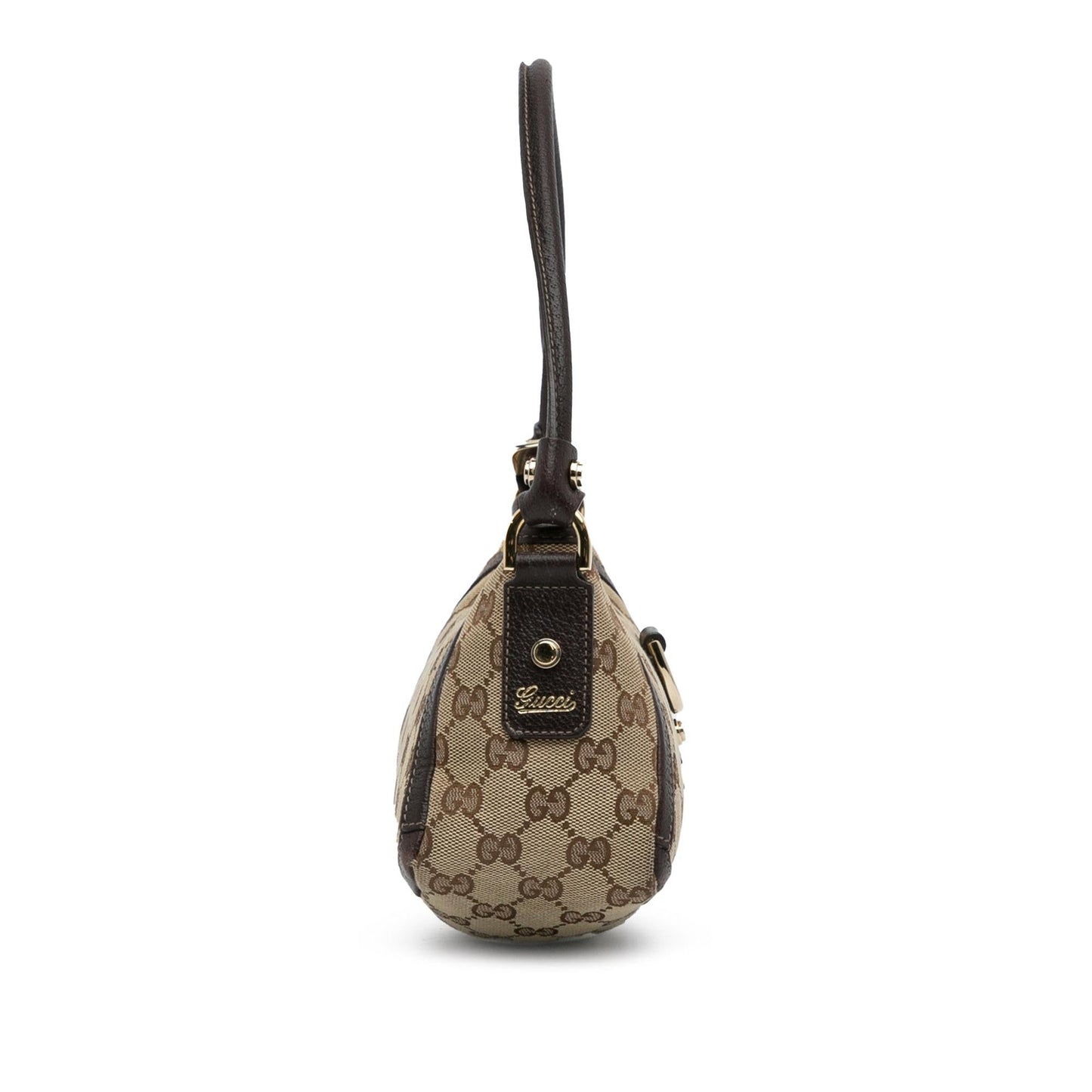Gucci Pochette Baguette Canvas Handbag