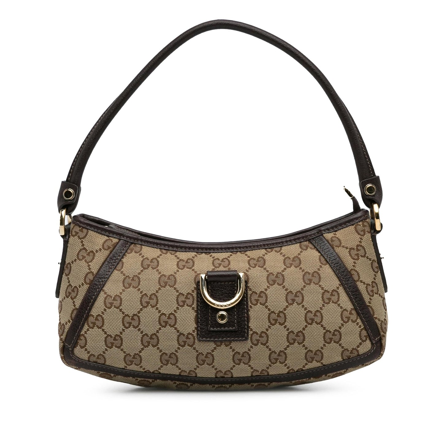 Gucci Pochette Baguette Canvas Handbag