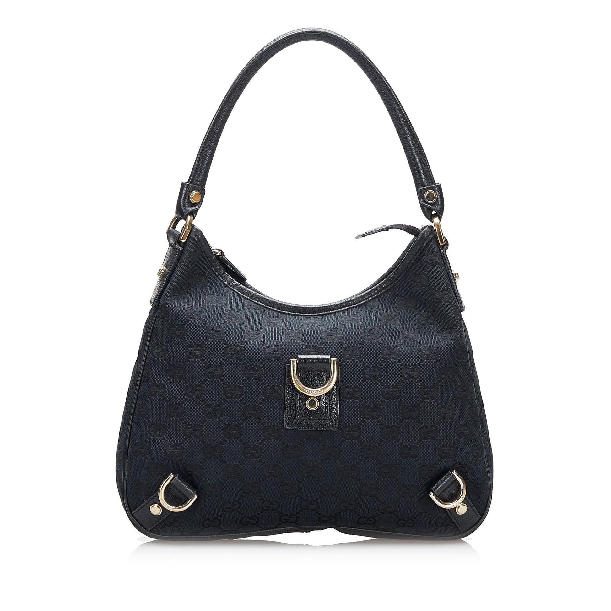 Gucci Abbey GG Canvas D-Ring Shoulder Bag (SHG-UQjKdn)