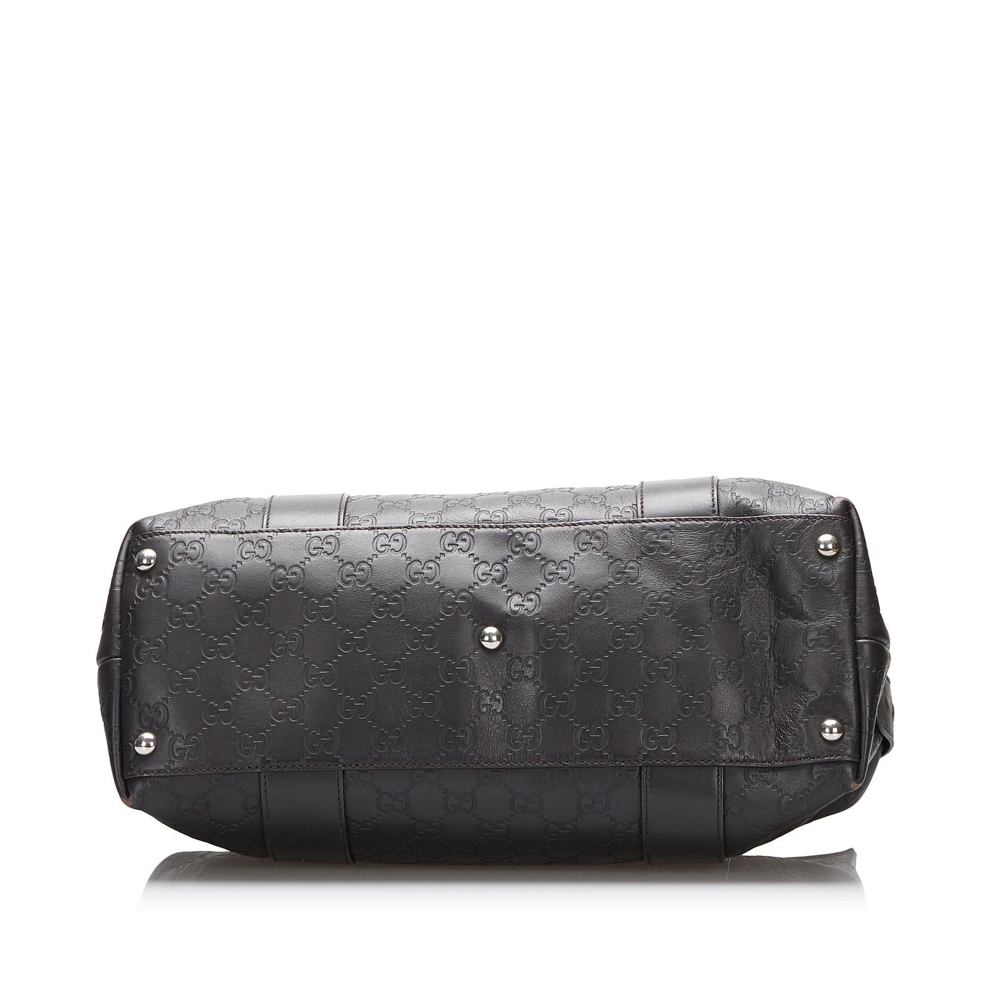Gucci Bamboo Bar Guccissima Satchel (SHG-5c7shZ)