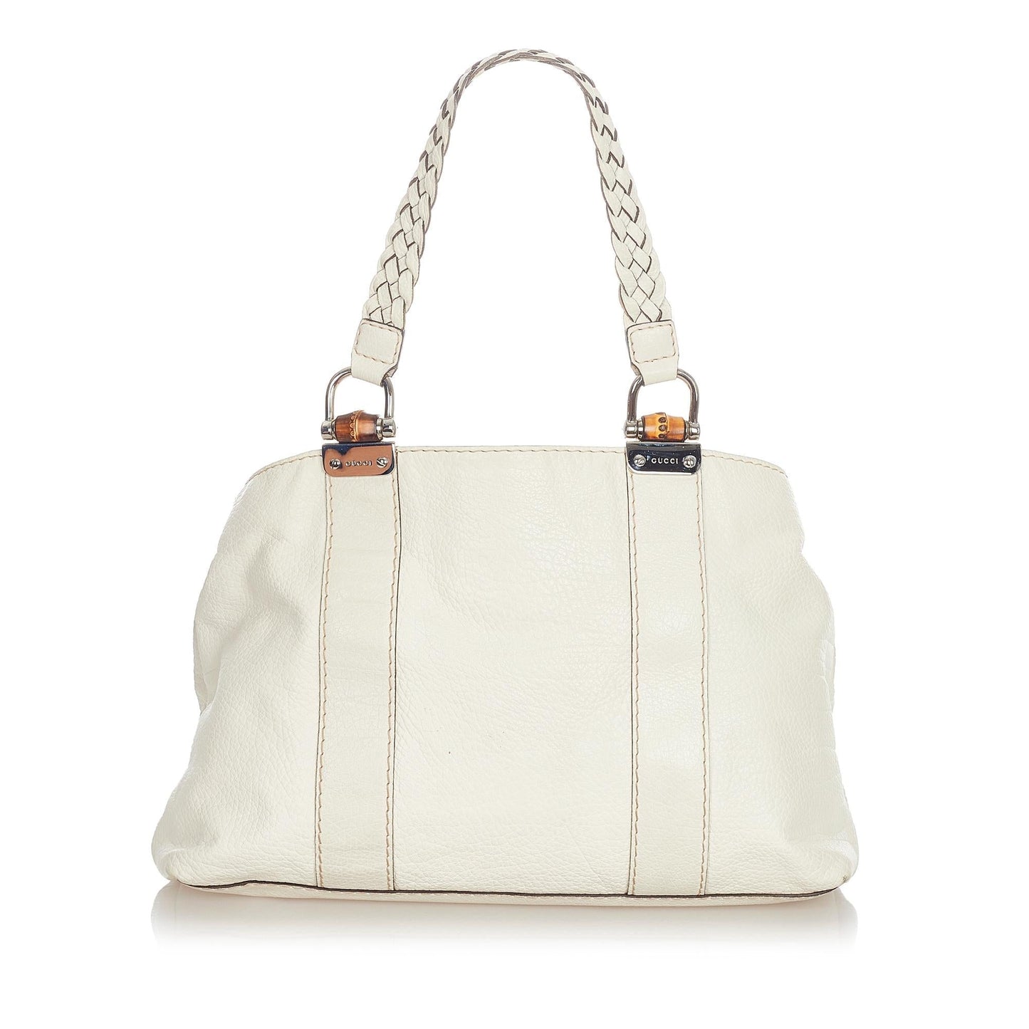 Gucci Bamboo Bar Leather Tote Bag (SHG-33881)