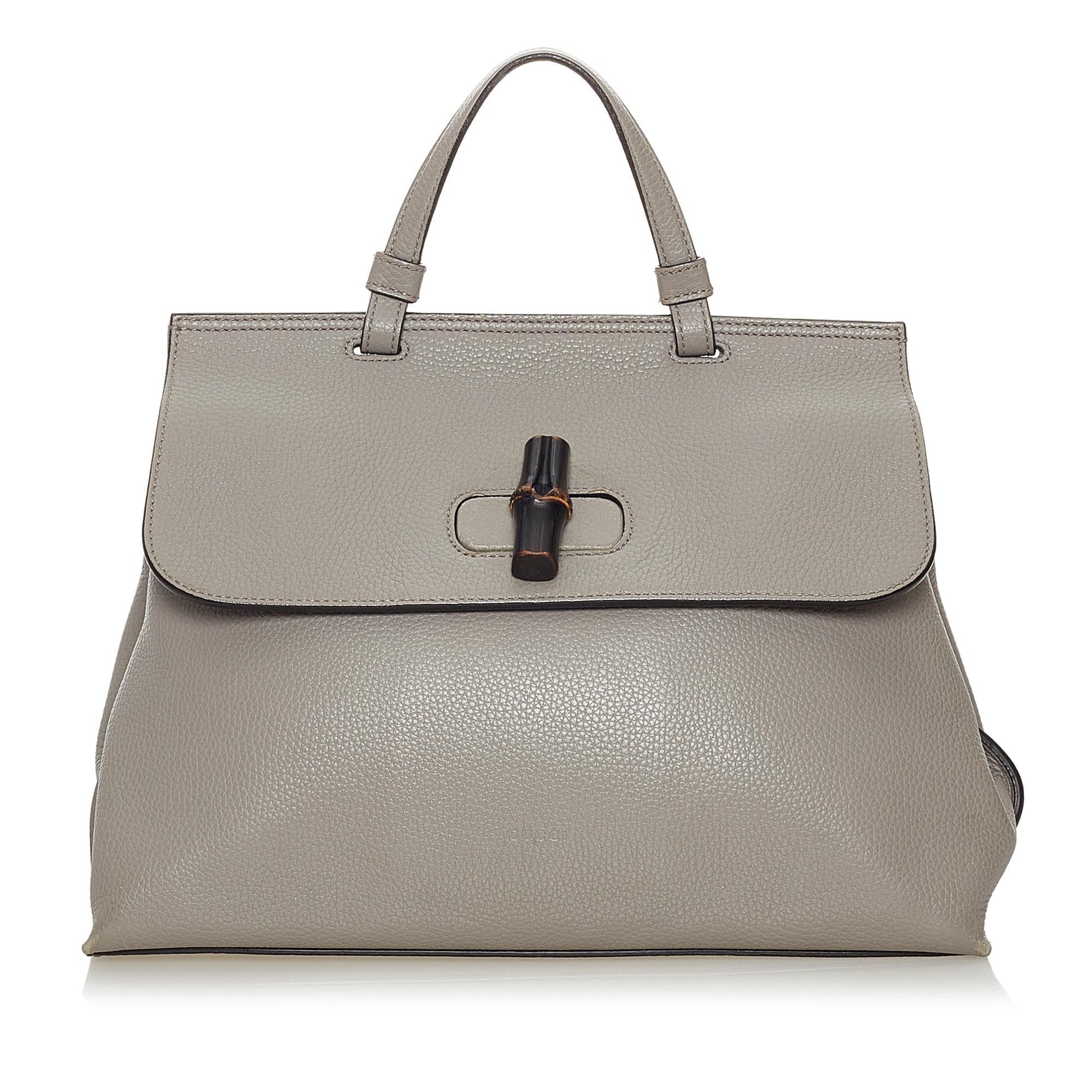 Gucci Bamboo Leather Satchel Style 4