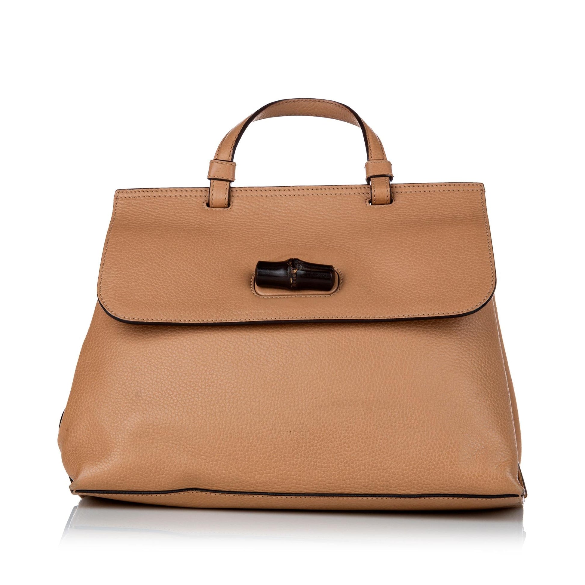 Gucci Bamboo Leather Satchel Style 2