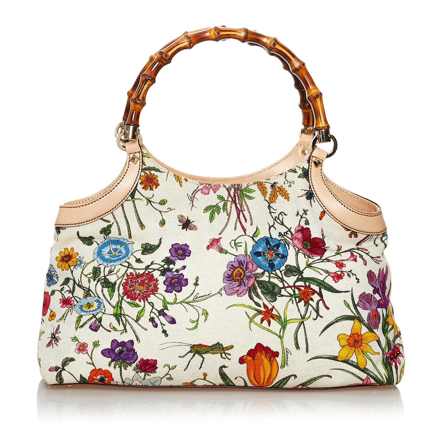 Gucci Bamboo Canvas Handbag Style 2