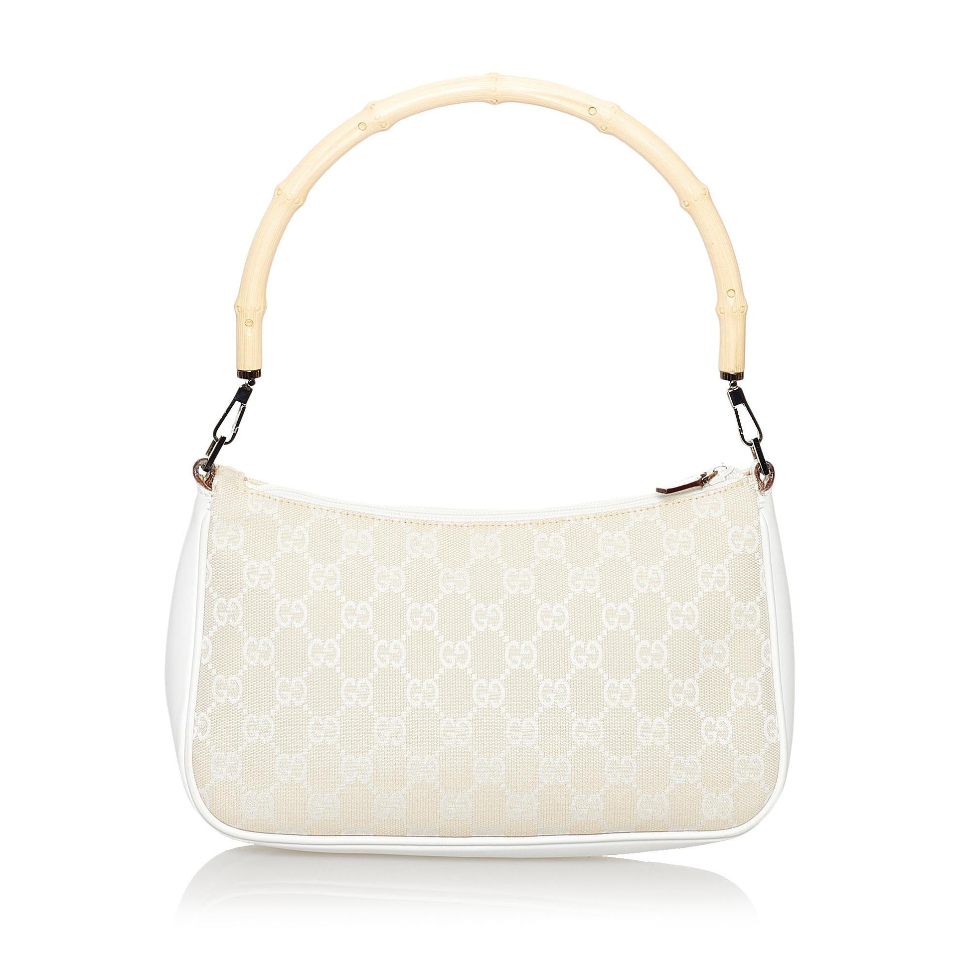 Gucci Bamboo GG Canvas Baguette (SHG-31081)