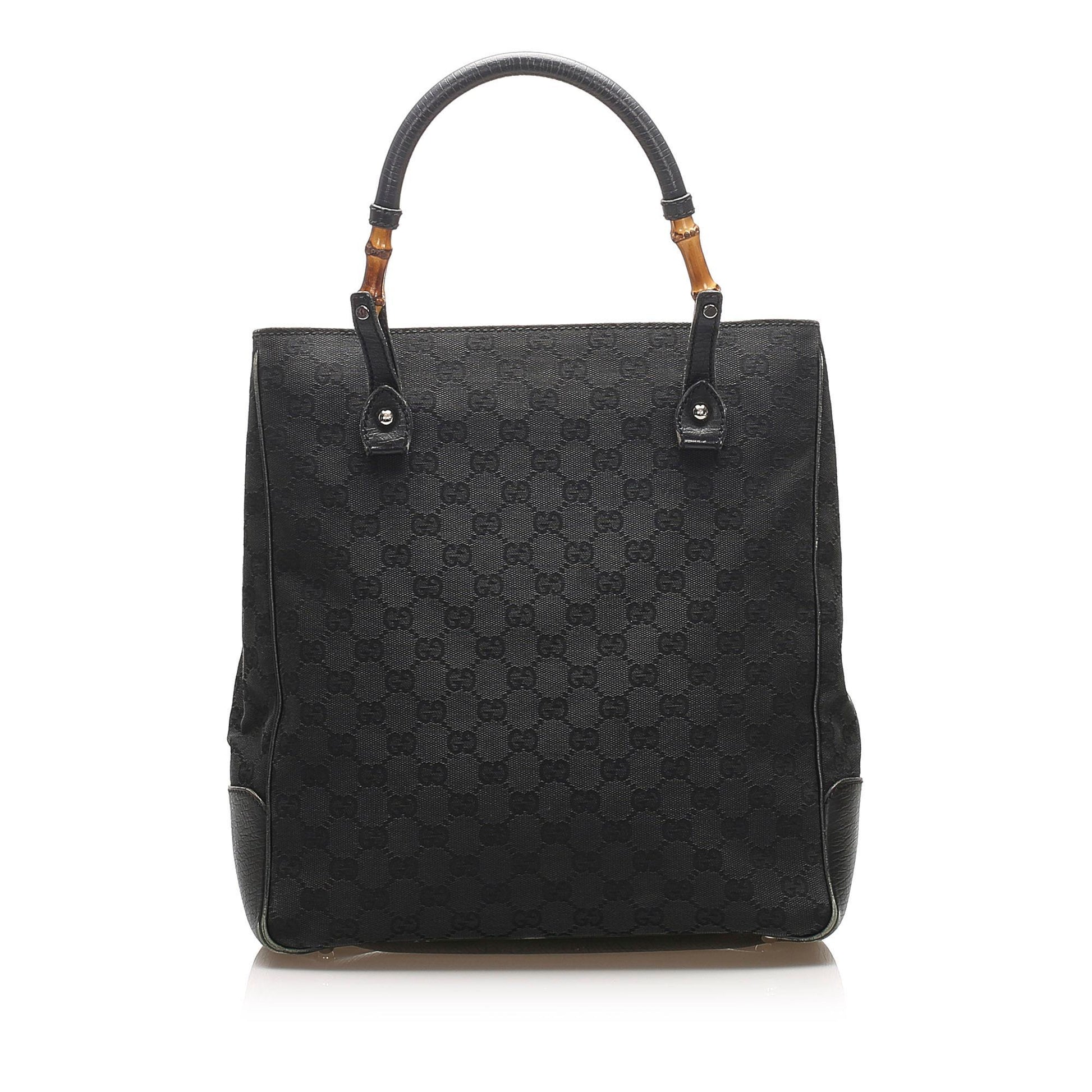 Gucci Bamboo Canvas Tote Style 7