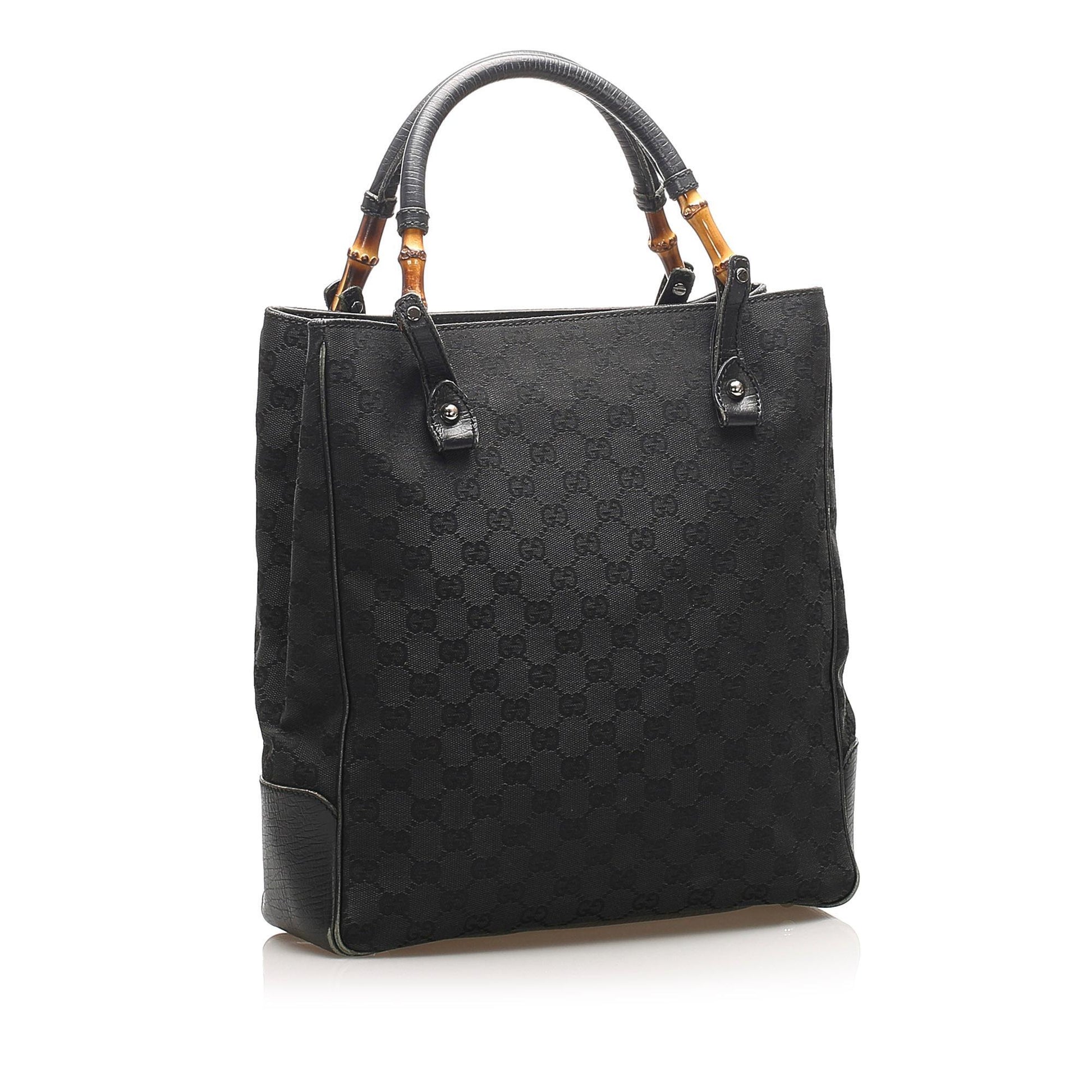 Gucci Bamboo Canvas Tote Style 7
