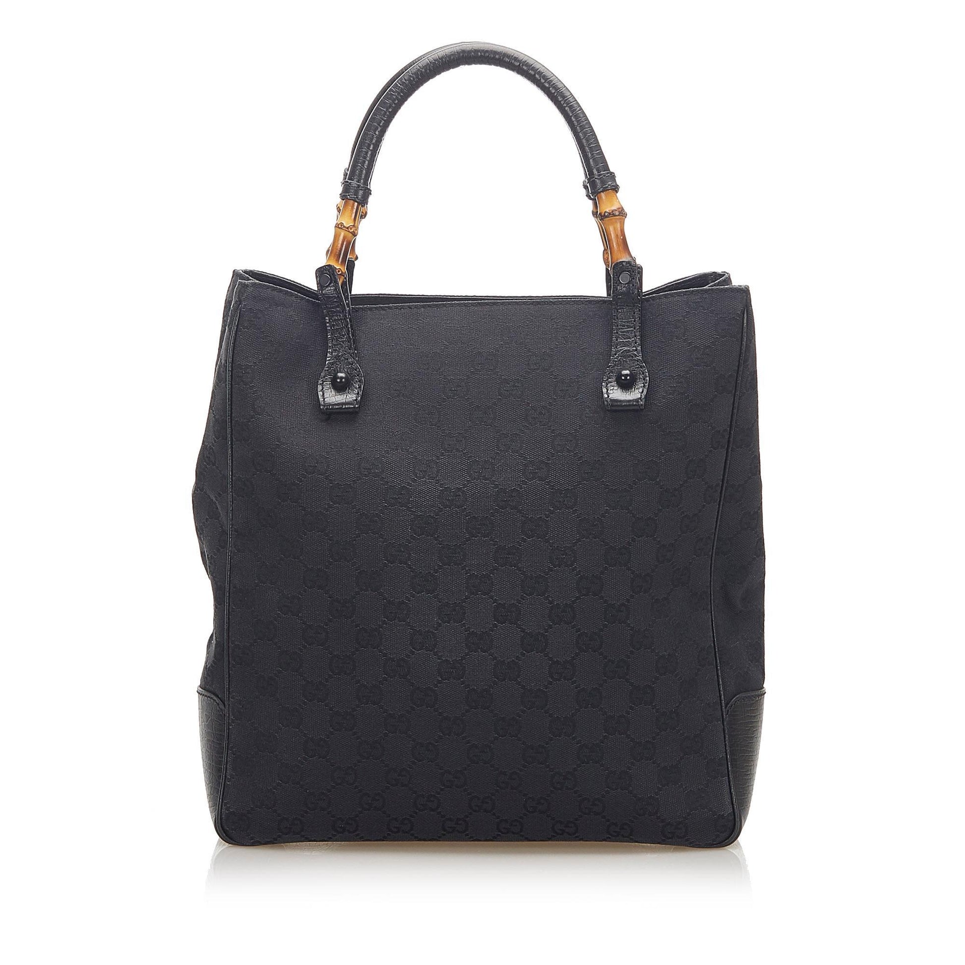 Gucci Bamboo Canvas Tote Style 5