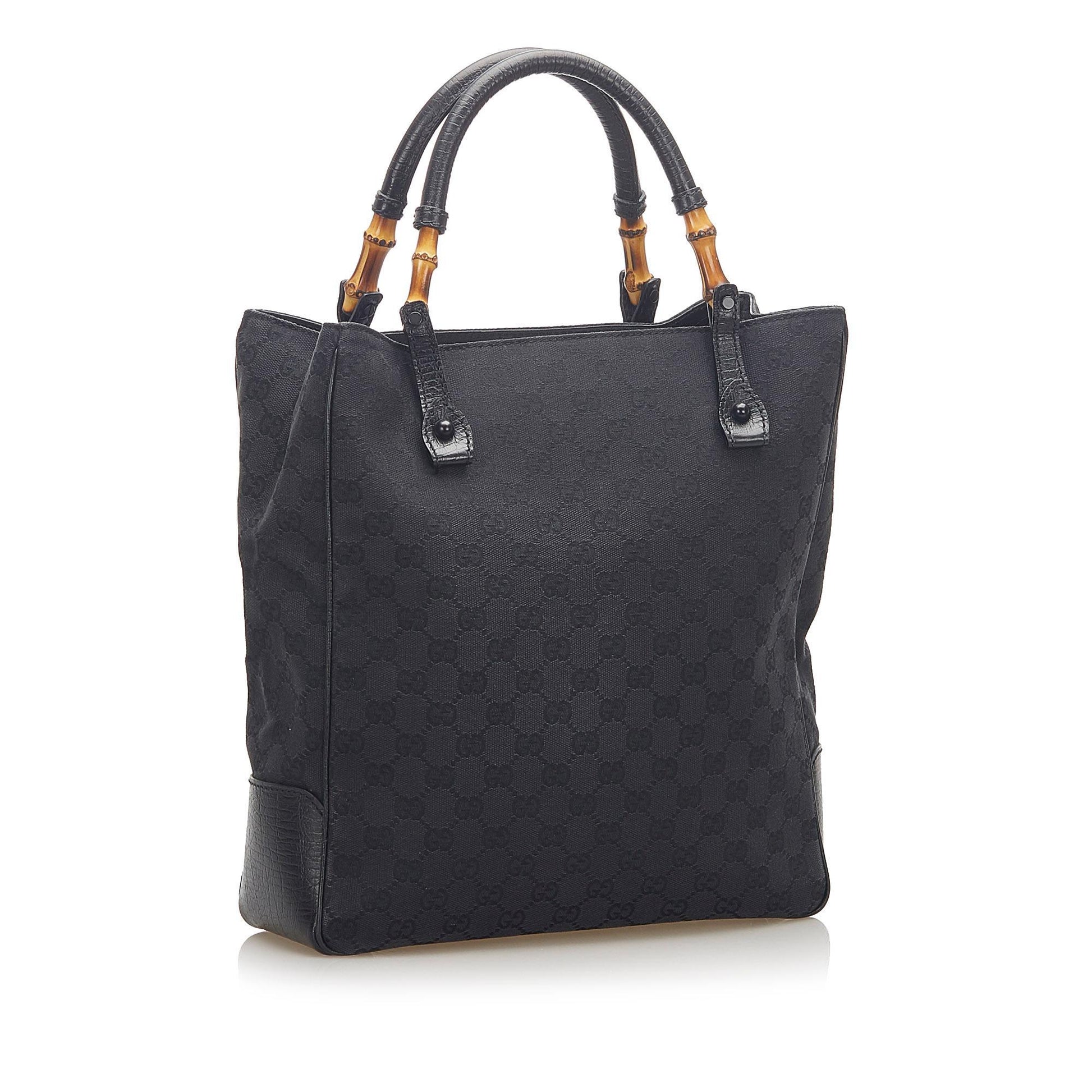 Gucci Bamboo Canvas Tote Style 5