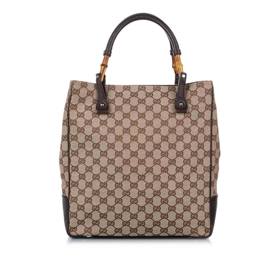 Gucci Bamboo Canvas Tote Style 6