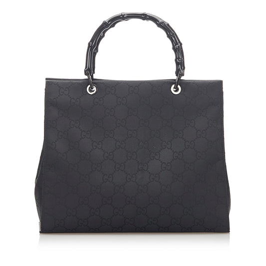 Gucci Bamboo Nylon Monogram Tote Style 1