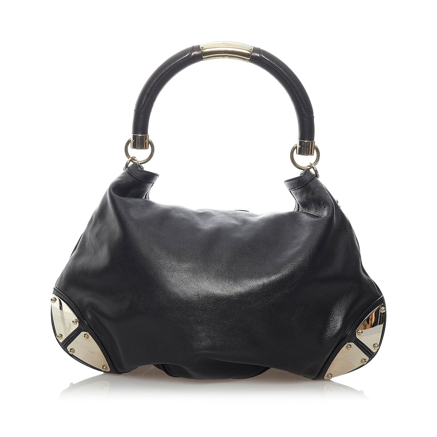 Gucci Bamboo Leather Shoulder Bag Style 12