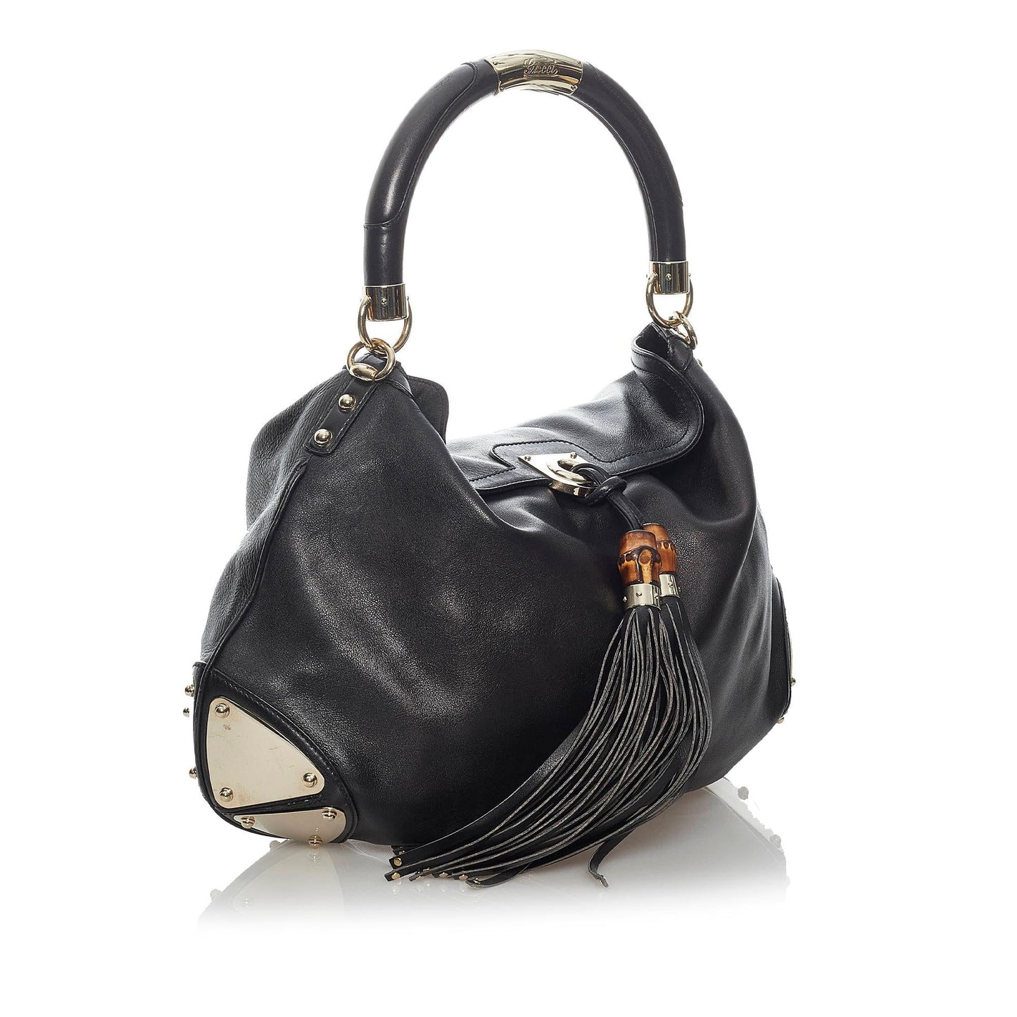 Gucci Bamboo Leather Shoulder Bag Style 12