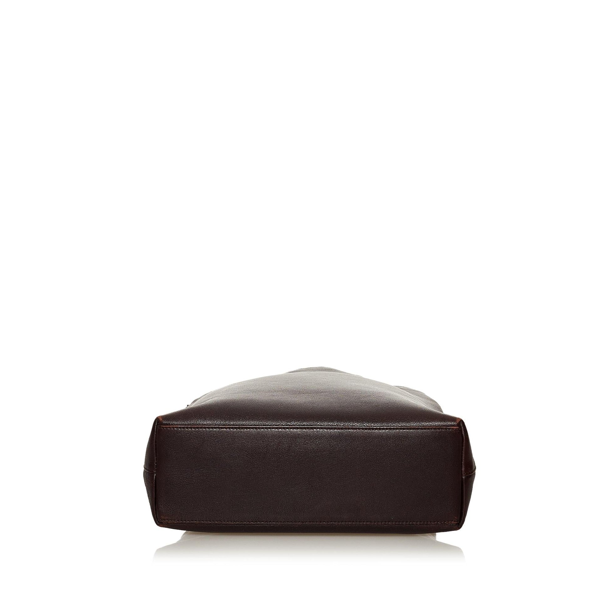 Gucci Bamboo Leather Shoulder Bag (SHG-28393)