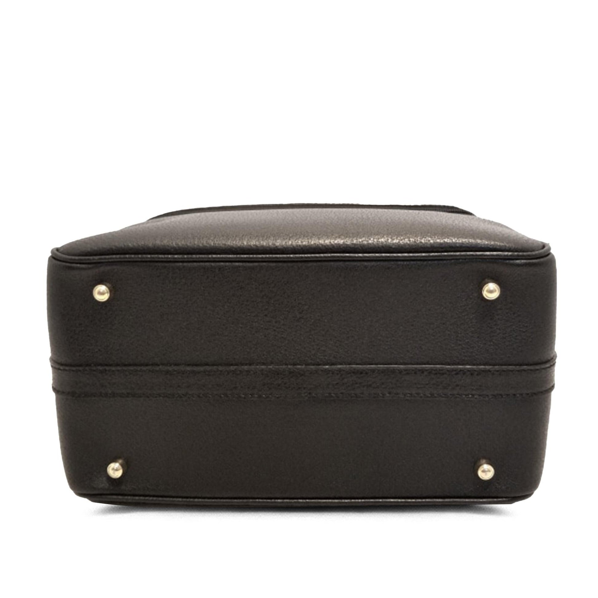 Gucci Bamboo Leather Vanity Bag (SHG-pwS0uj)