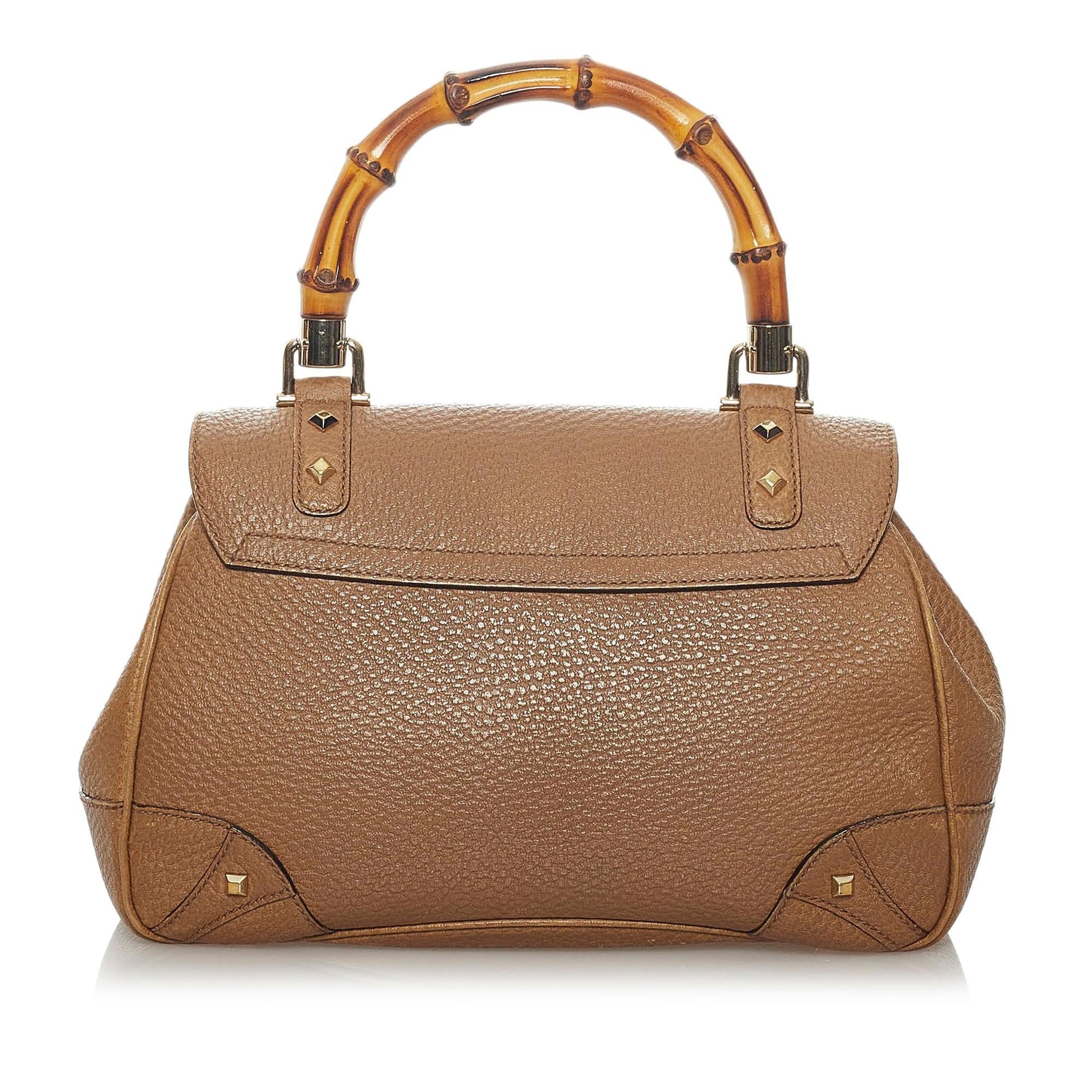 Gucci Bamboo Night Leather Handbag (SHG-29106)