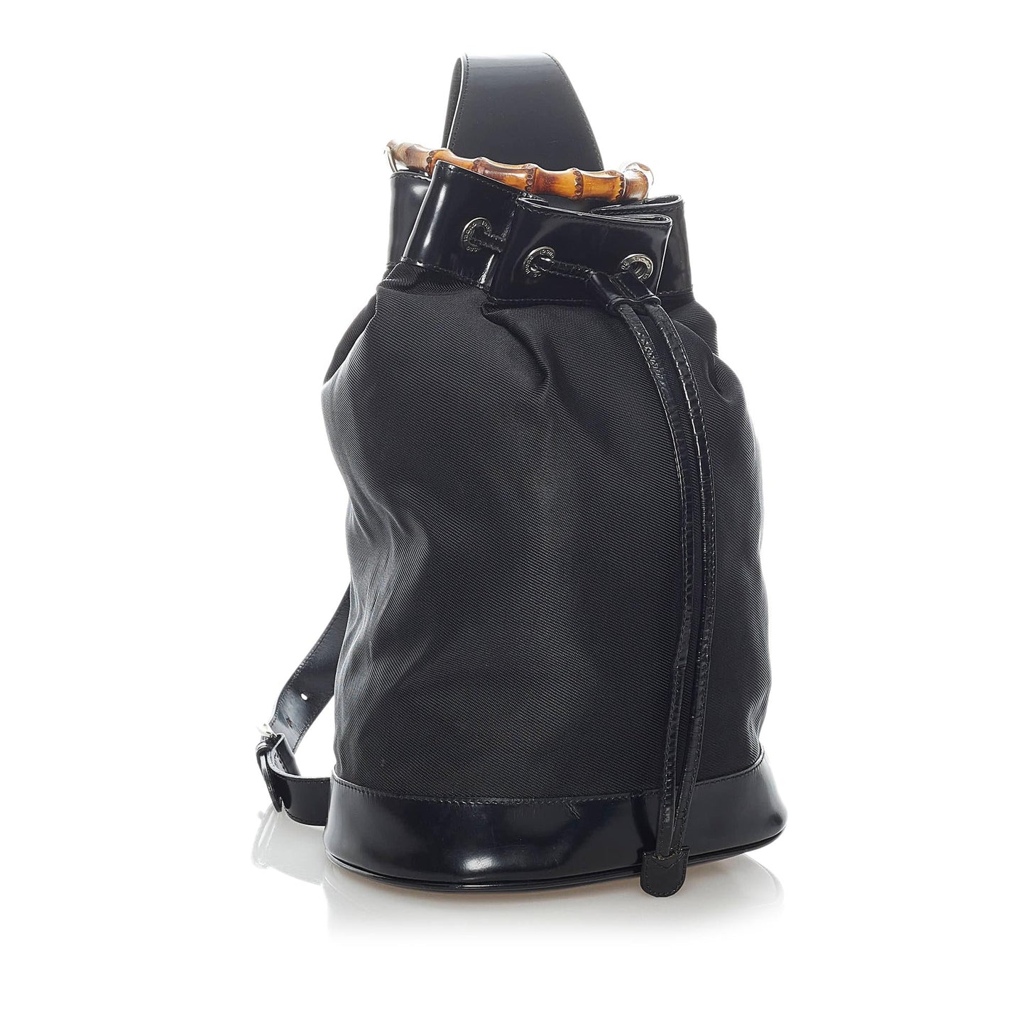 Gucci Bamboo Nylon Bucket Bag (SHG-37225)
